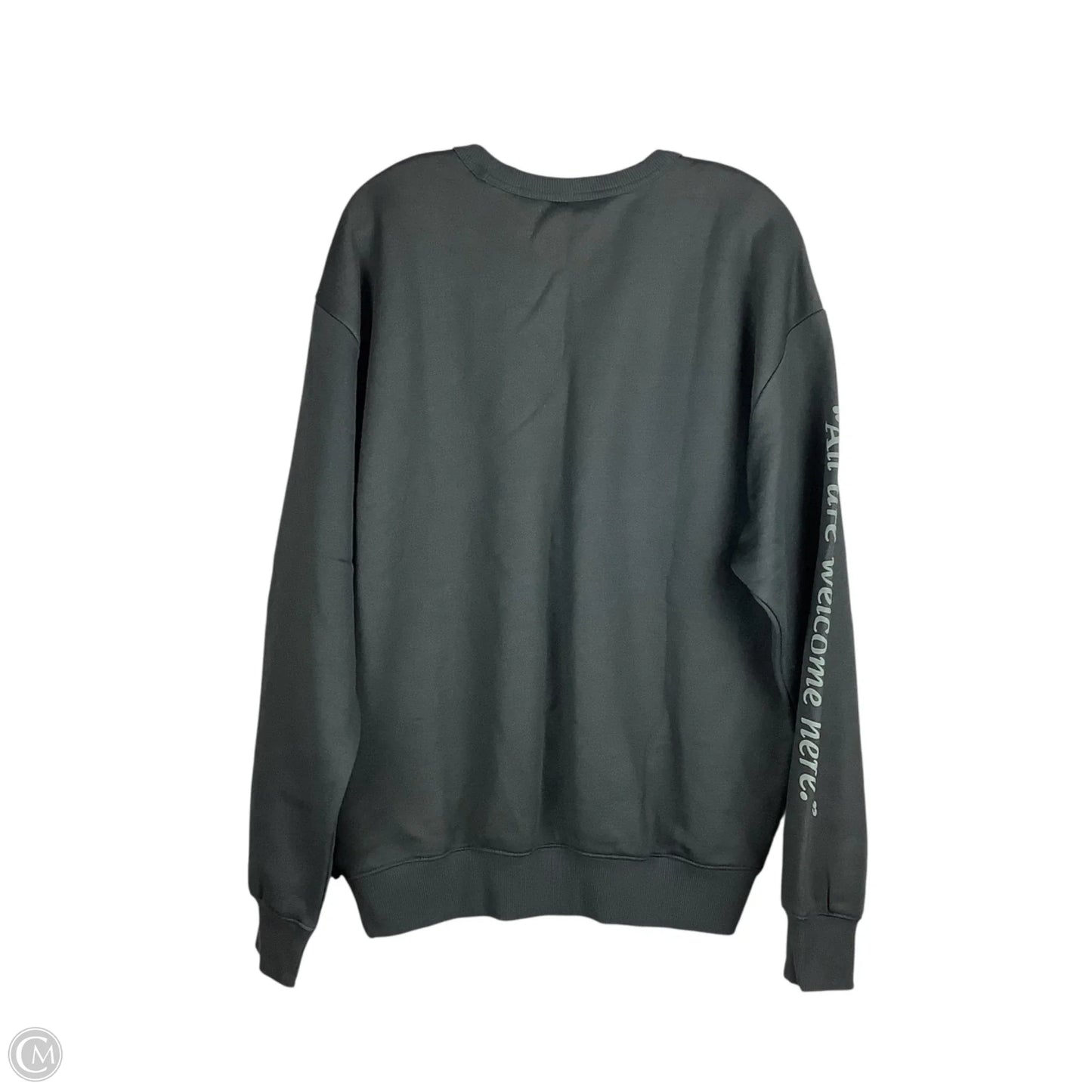 Sweatshirt Crewneck By Reebok In Grey, Size: M