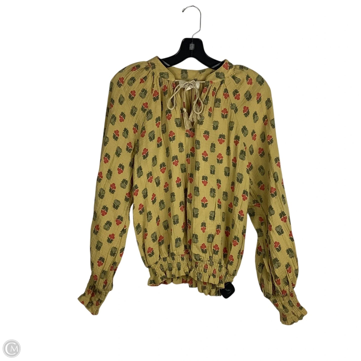 Top Long Sleeve By Porridge In Yellow, Size: Xs