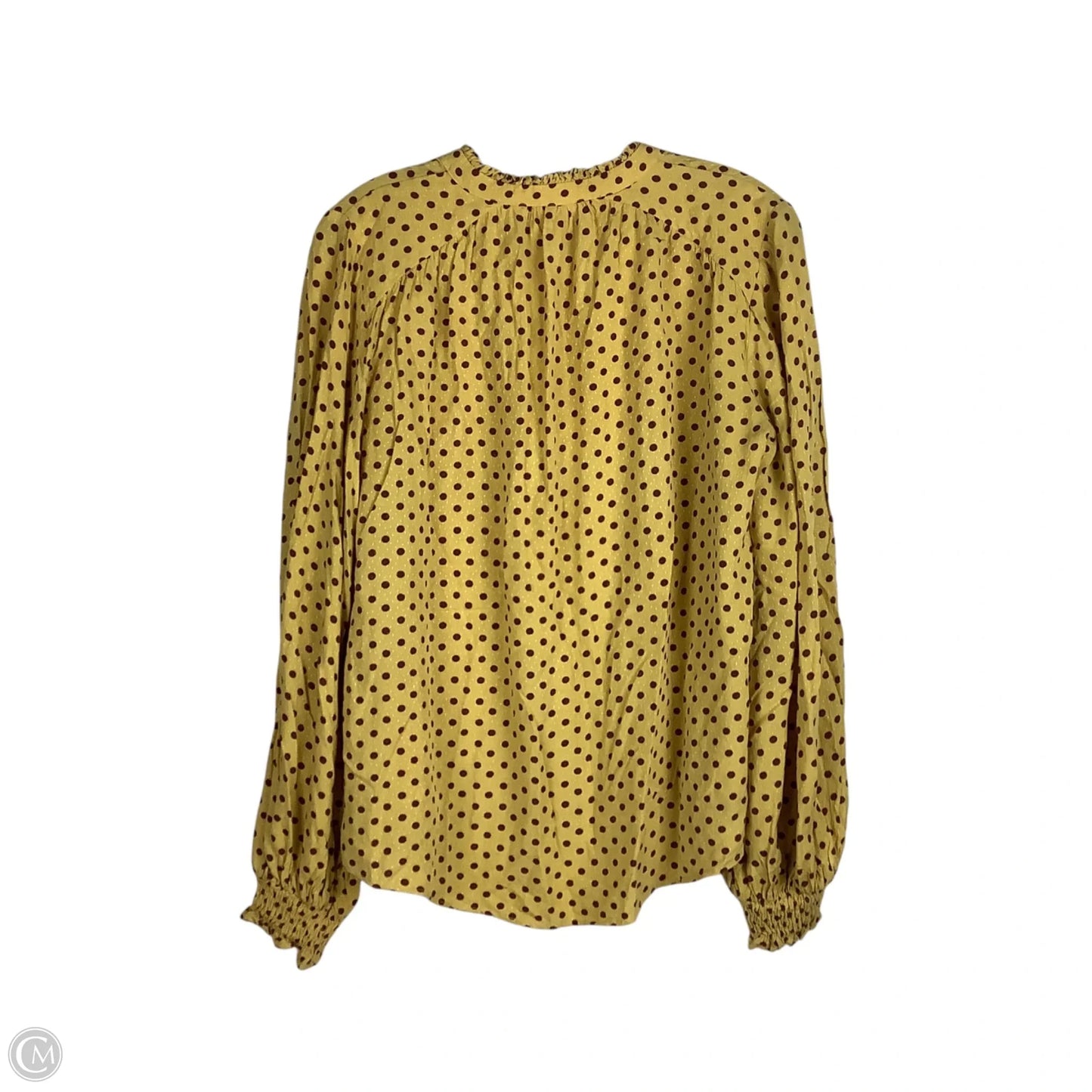 Top Long Sleeve By Maeve In Yellow, Size: S
