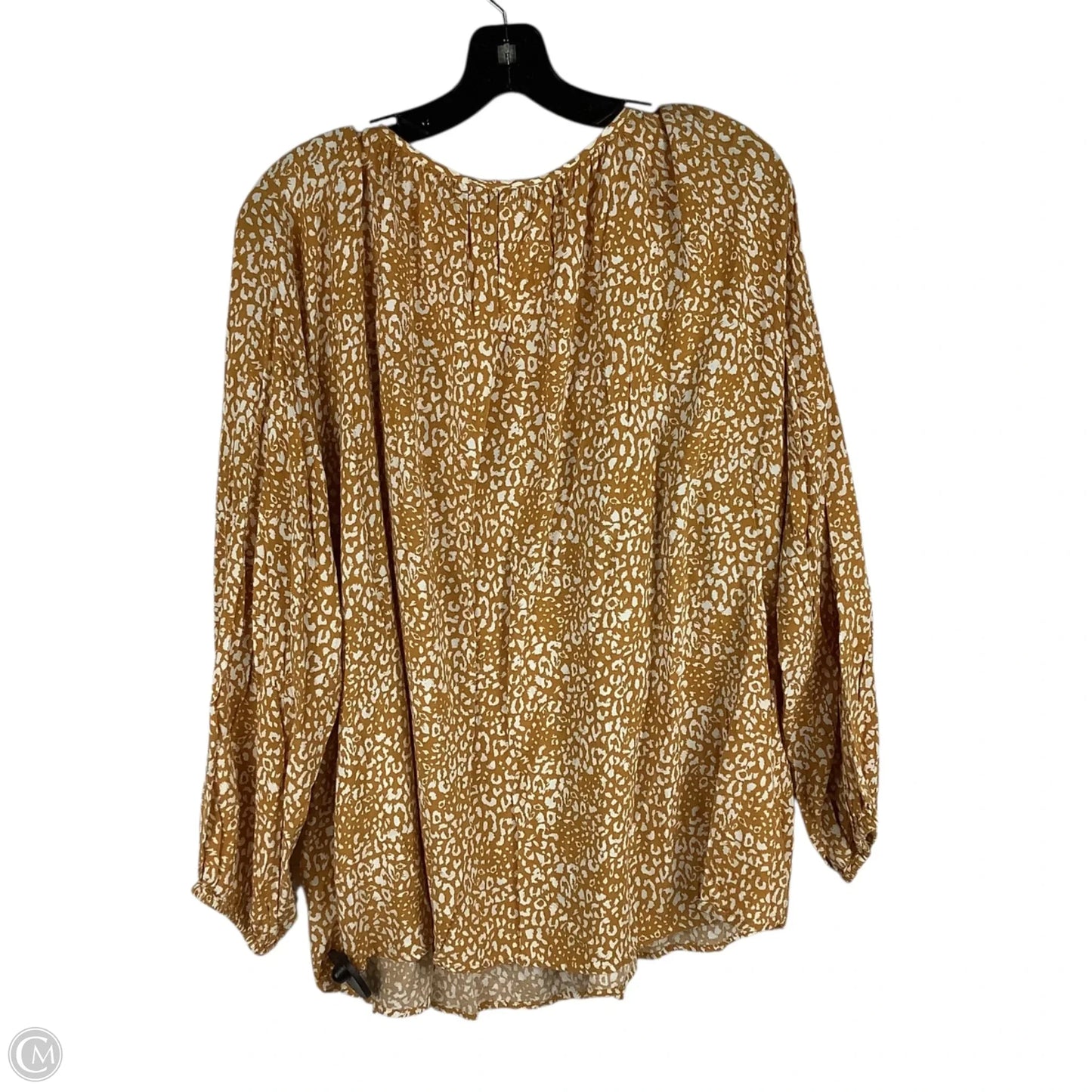 Top Long Sleeve By Clothes Mentor In Orange, Size: 2x