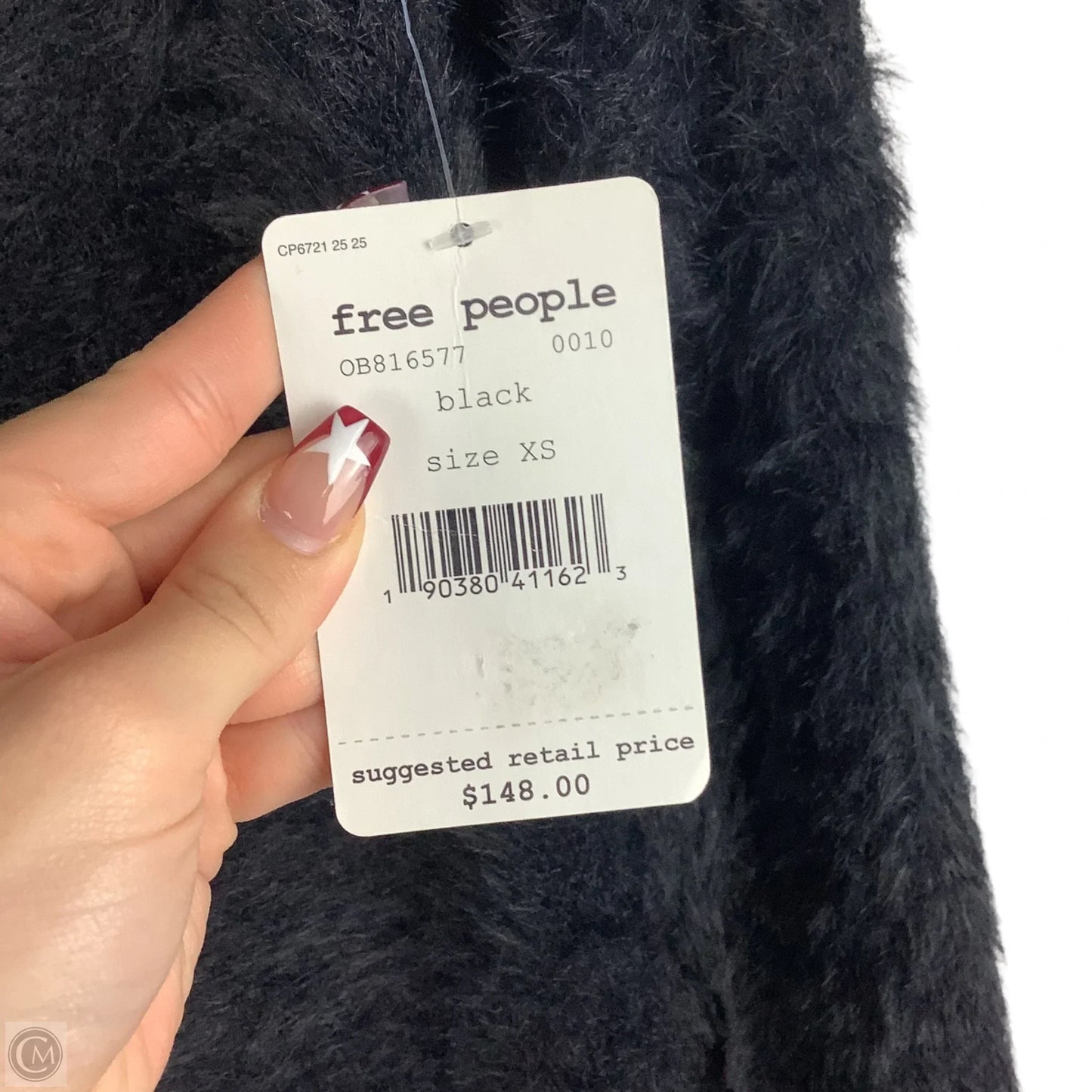 Sweater Cardigan By Free People In Black, Size: Xs