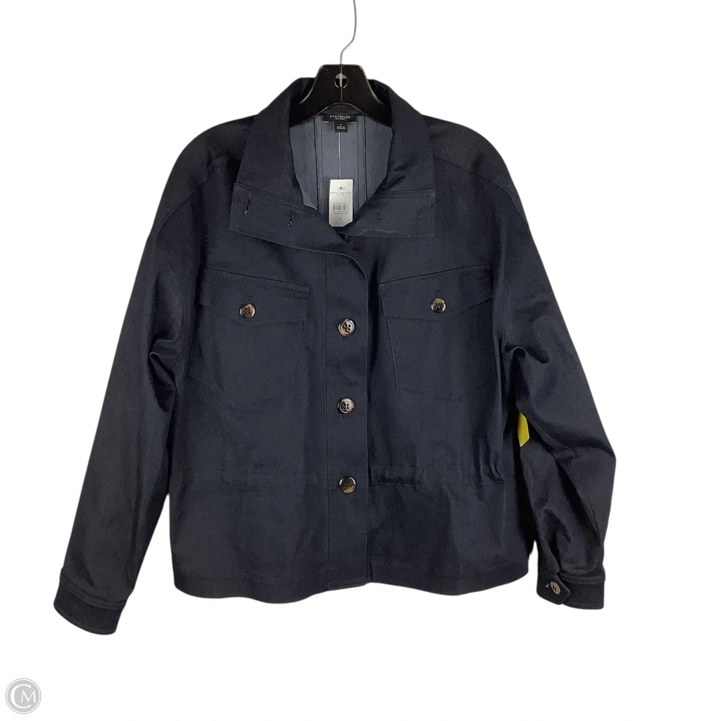 Jacket Denim By Ann Taylor In Blue Denim, Size: M