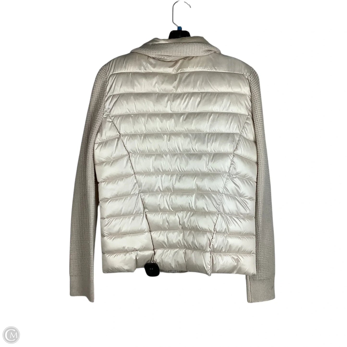 Jacket Puffer & Quilted By Calvin Klein In Cream, Size: S