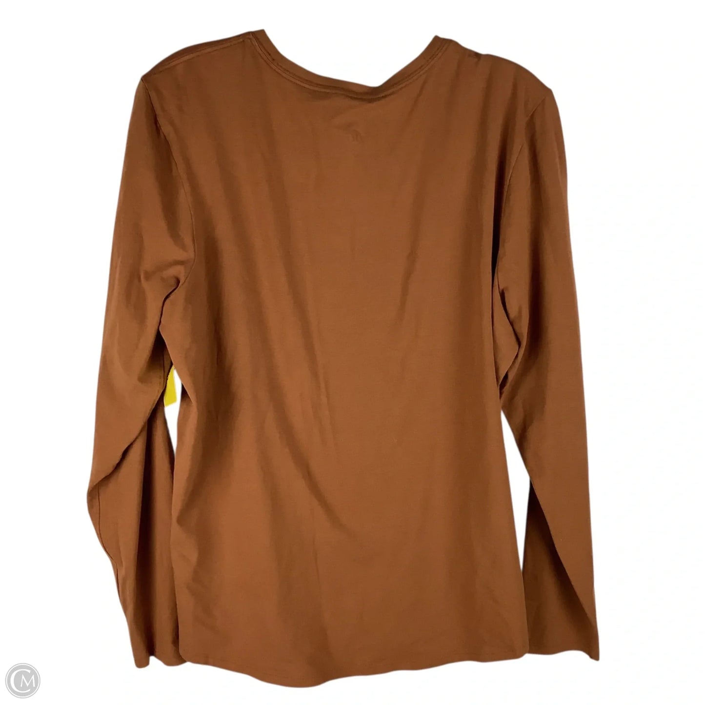 Athletic Top Long Sleeve Crewneck By Lululemon In Brown, Size: 14