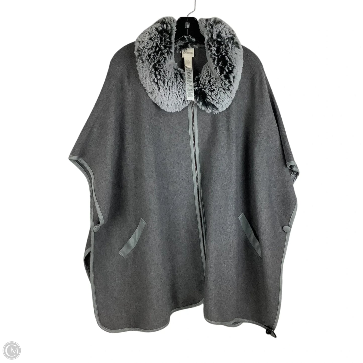 Shawl By Chicos In Grey, Size: S/M