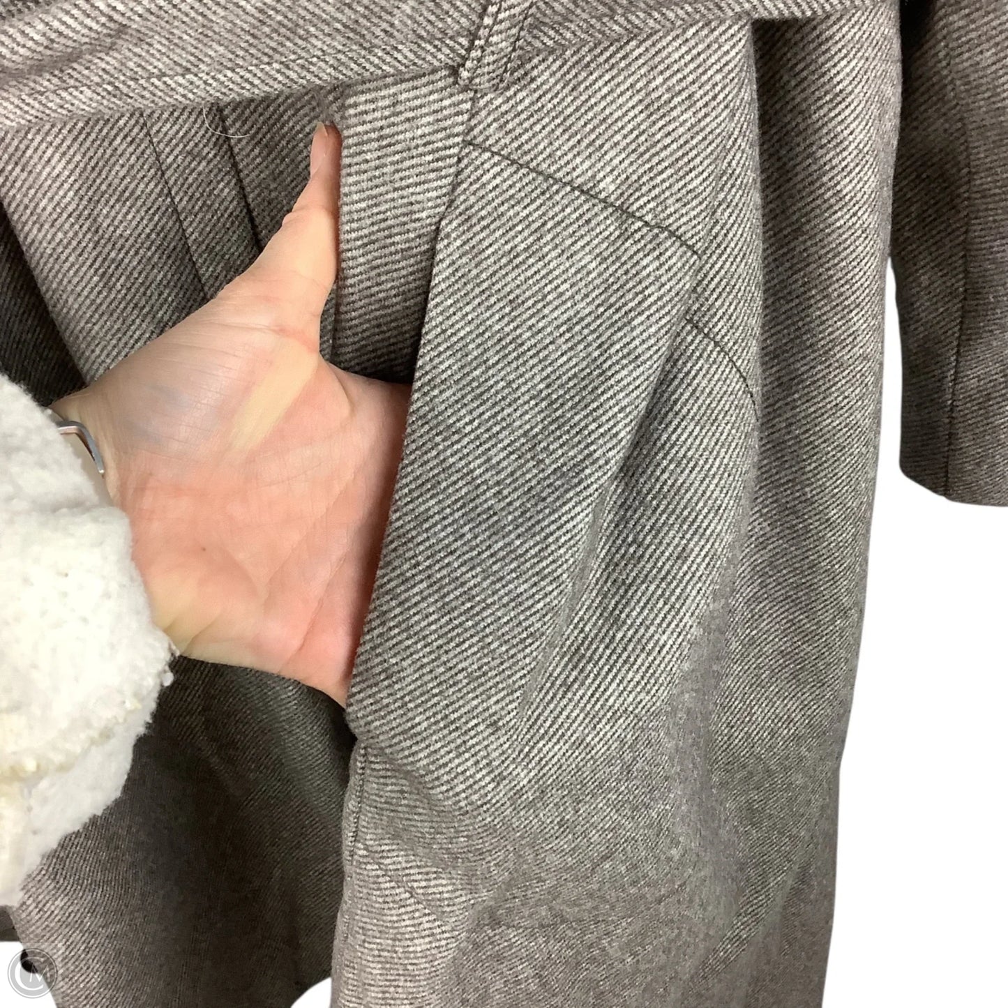 Coat Peacoat By A New Day In Grey, Size: L