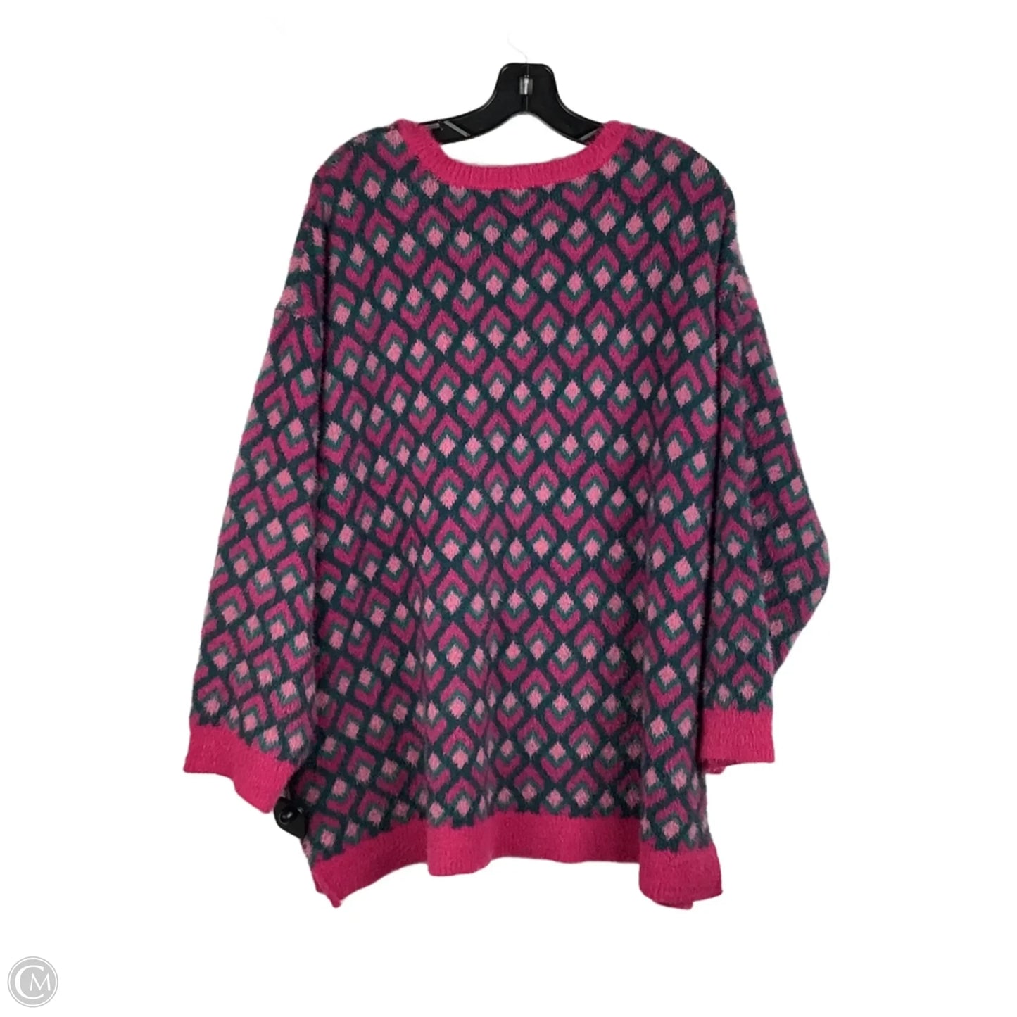 Sweater By Terra & Sky In Pink, Size: 1x
