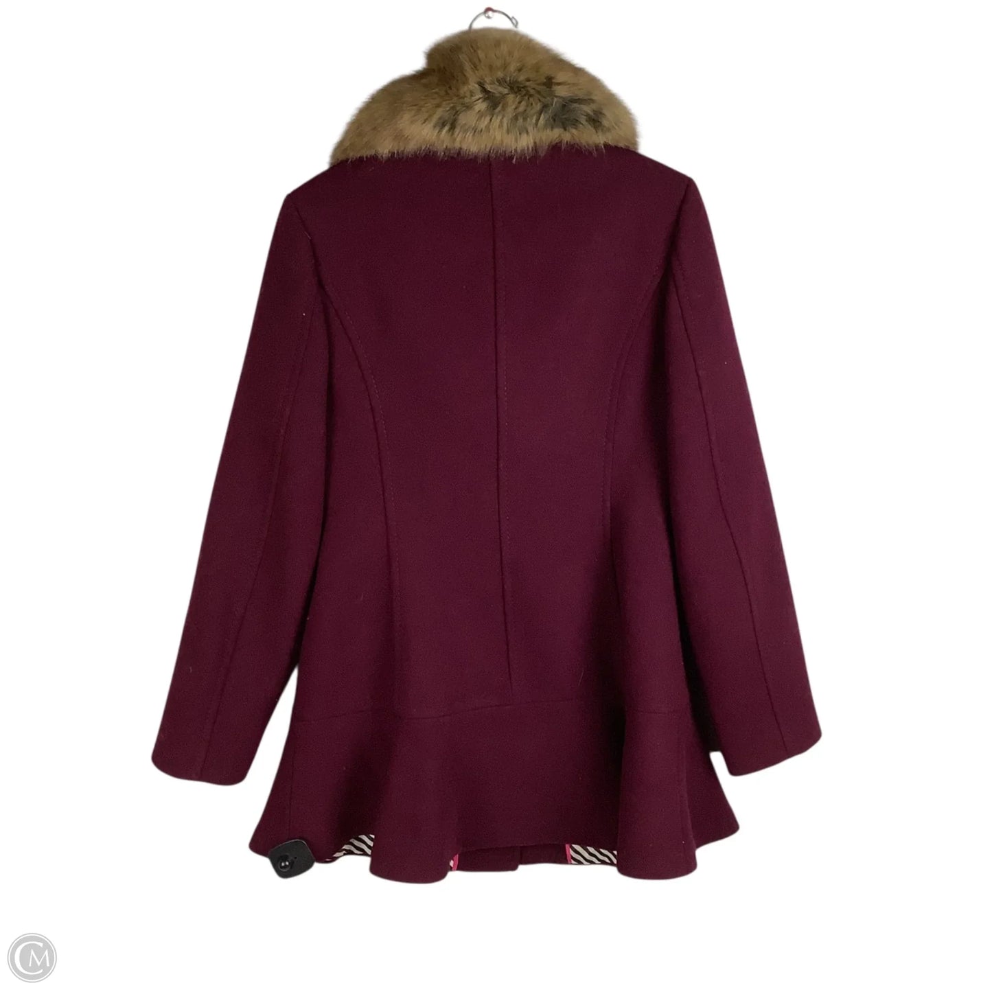 Coat Designer By Kate Spade In Purple, Size: S
