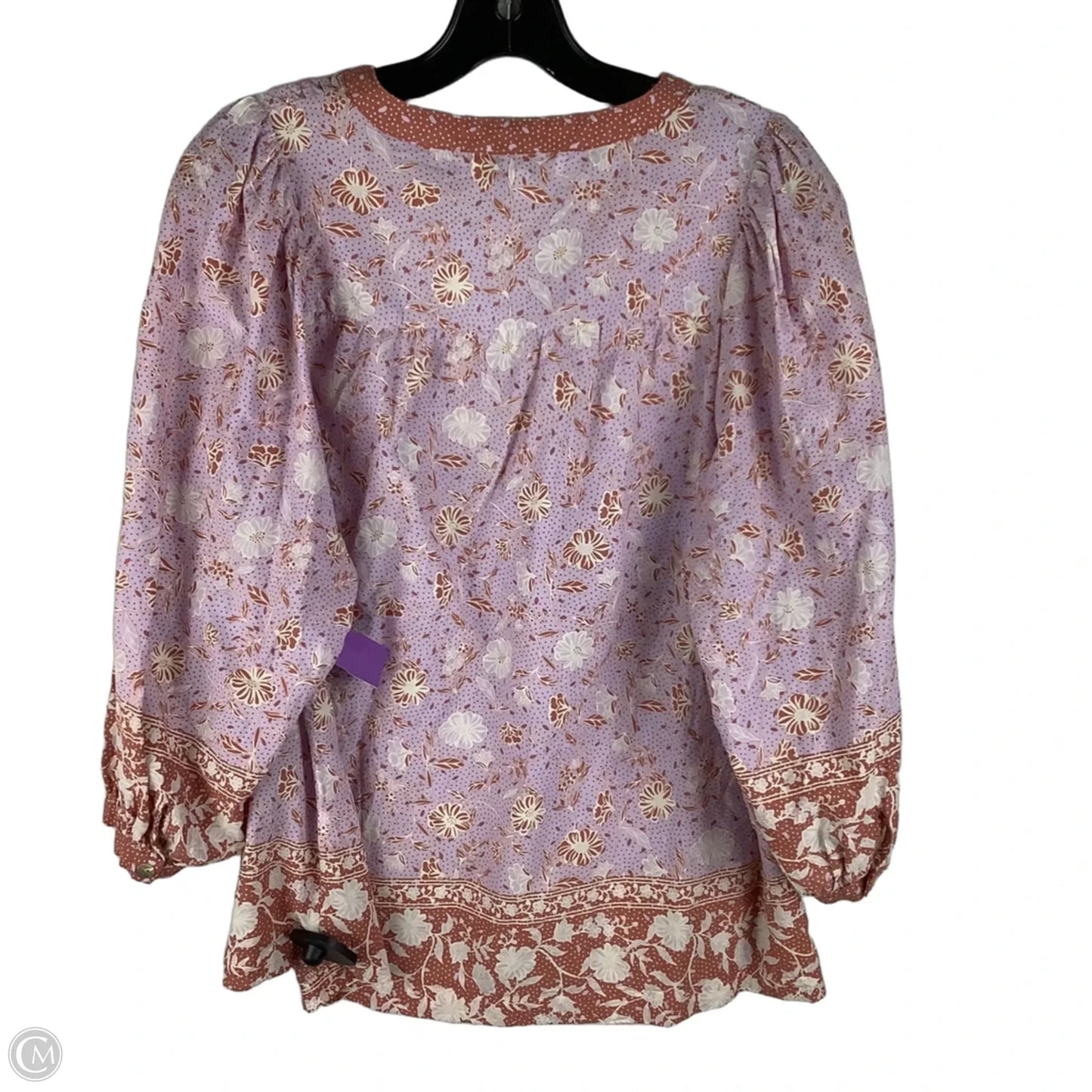 Top Long Sleeve By Pinch In Purple, Size: M