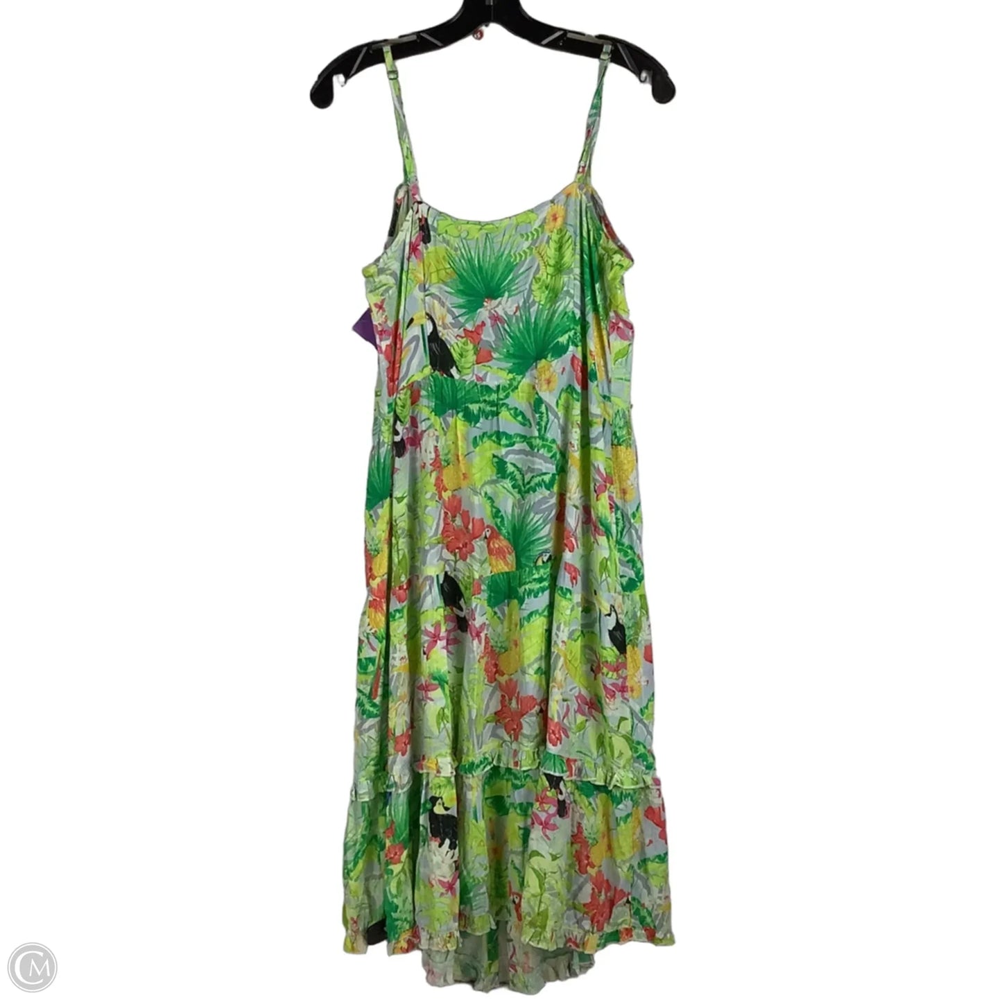 Dress Casual Maxi By Cmc In Green, Size: M