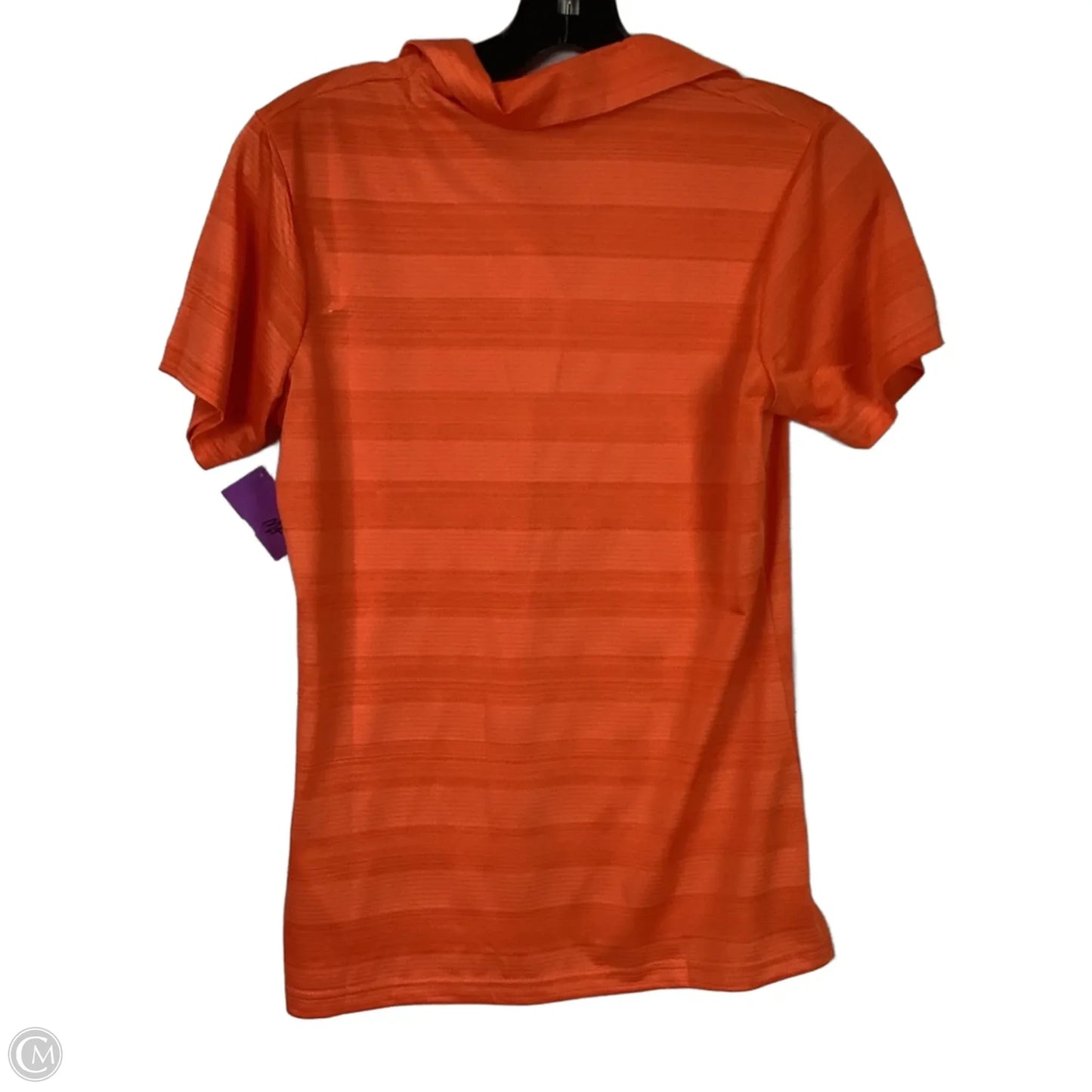 Athletic Top Short Sleeve By Antigua In Orange, Size: S