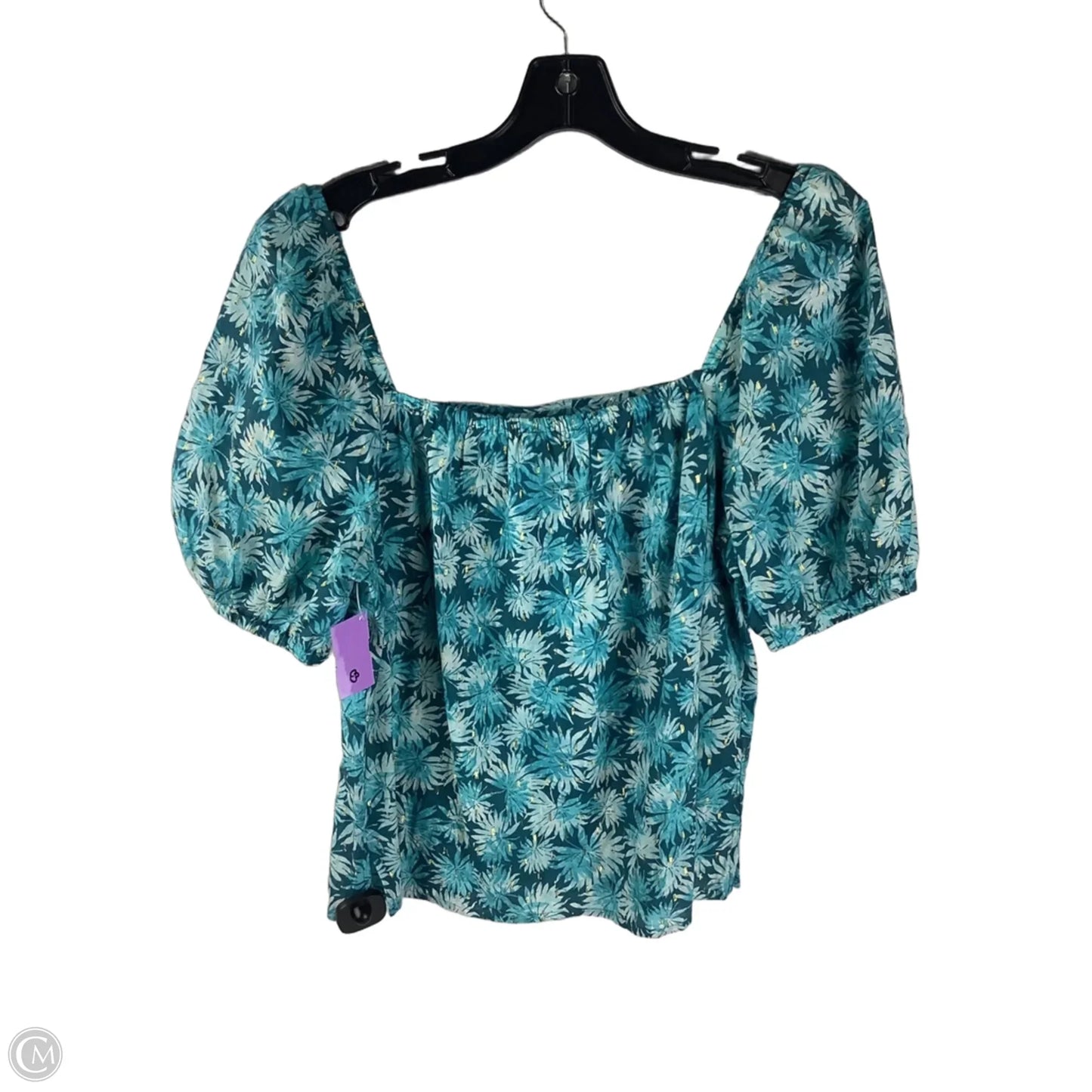 Top Short Sleeve By Michael By Michael Kors In Blue, Size: L