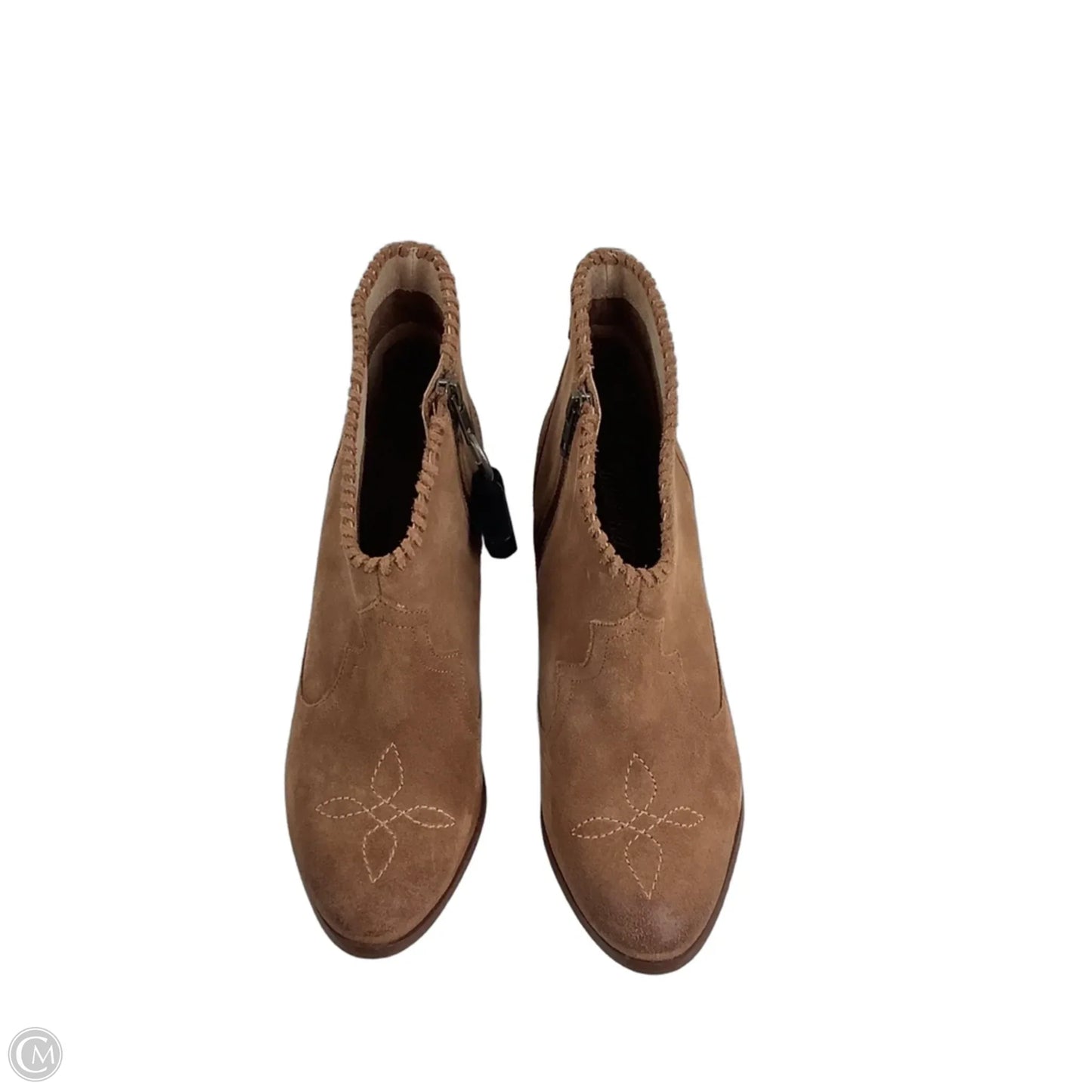 Boots Ankle Heels By Ariat In Tan, Size: 9.5