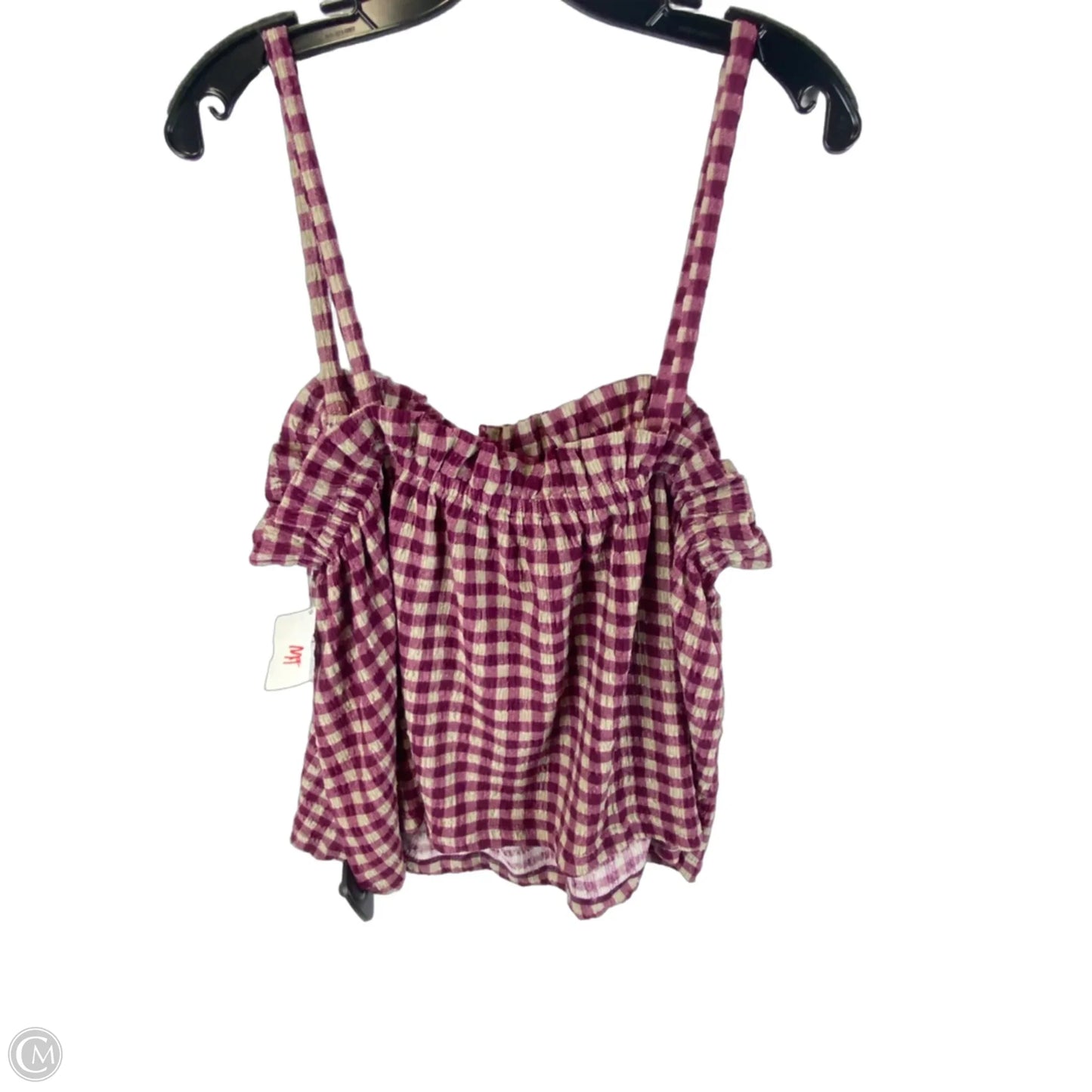 Top Sleeveless By Current Air In Purple, Size: L
