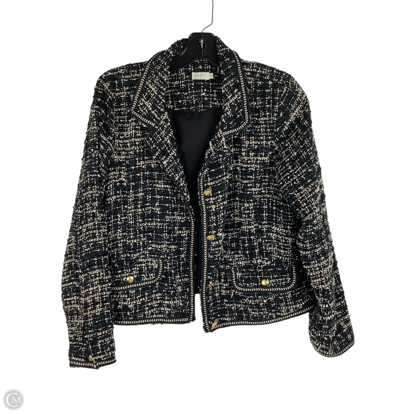 Jacket Puffer & Quilted By Spartina In Navy, Size: M