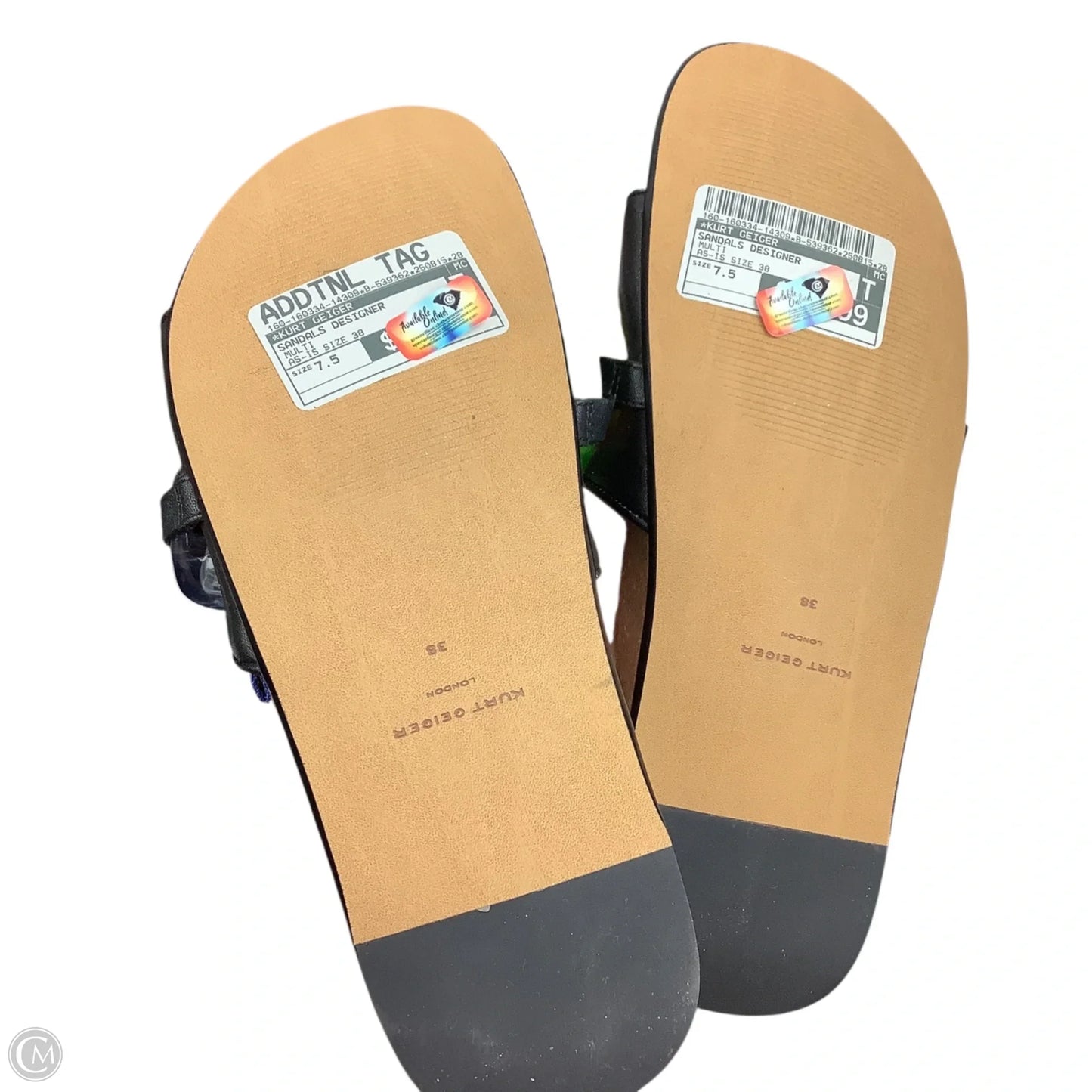 Sandals Designer By Kurt Geiger In Multi-colored, Size: 7.5