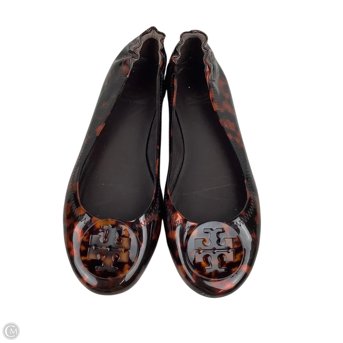 Shoes Designer By Tory Burch In Tortoise Shell Print, Size: 7