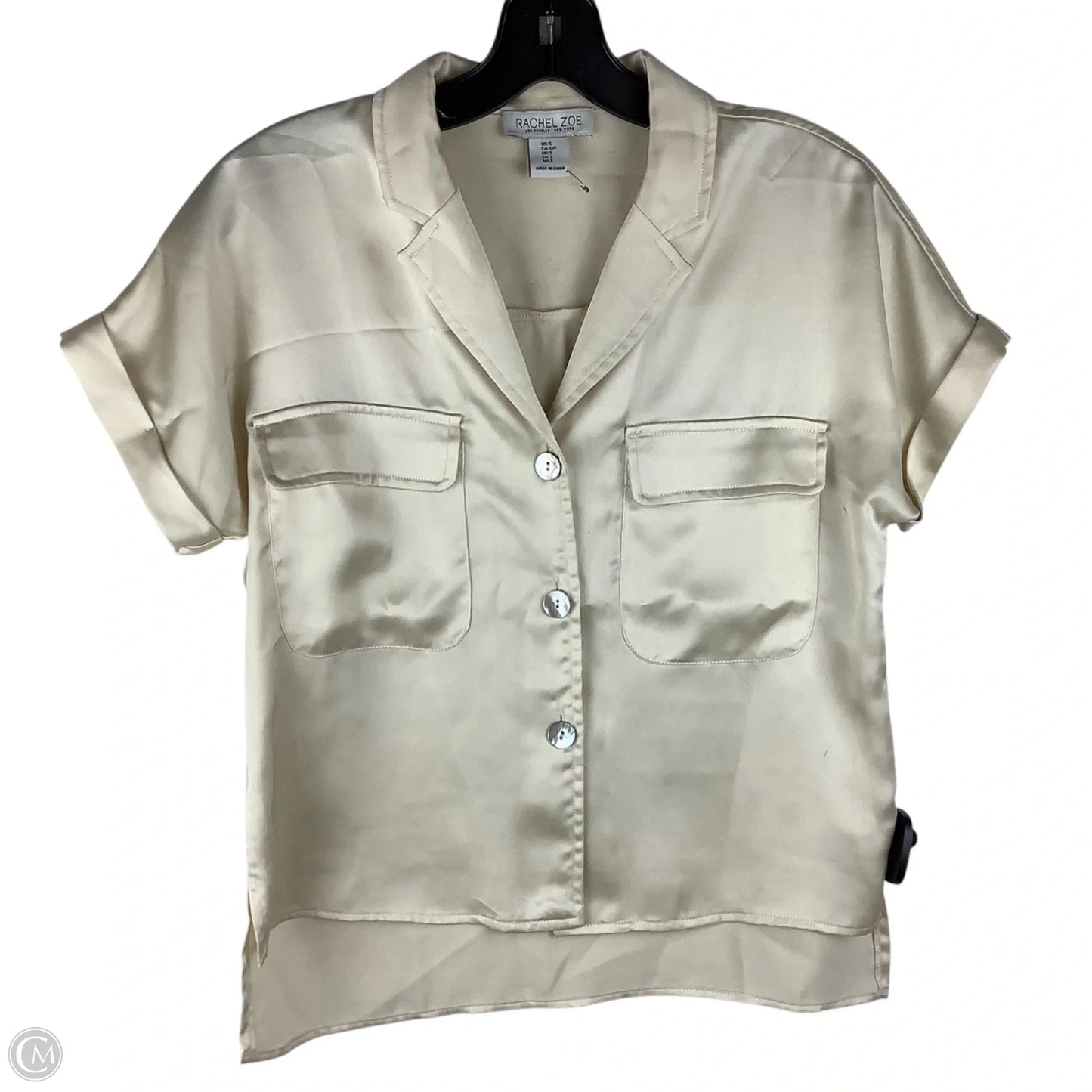 Top Short Sleeve Basic By Rachel Zoe In Cream, Size: S