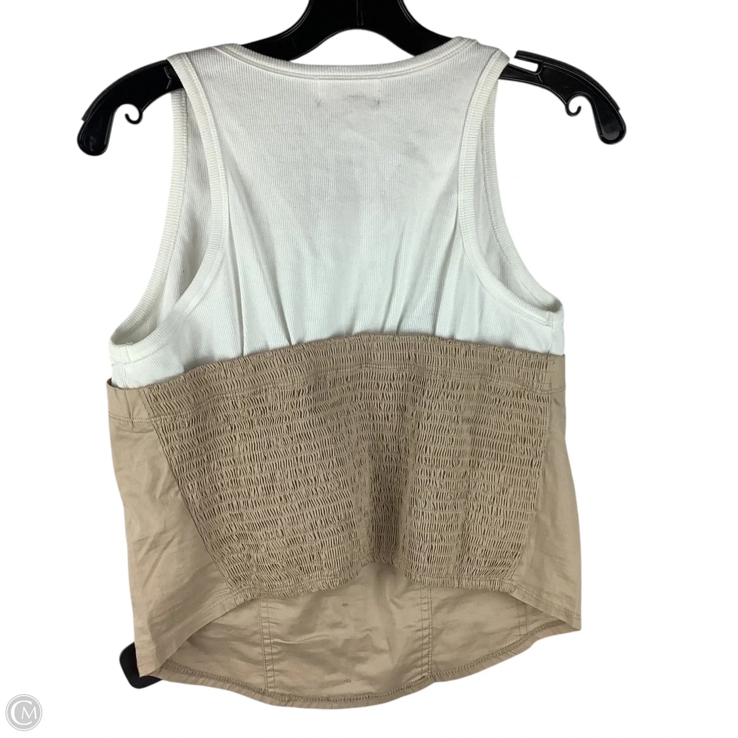 Top Sleeveless By Porridge In Beige, Size: L