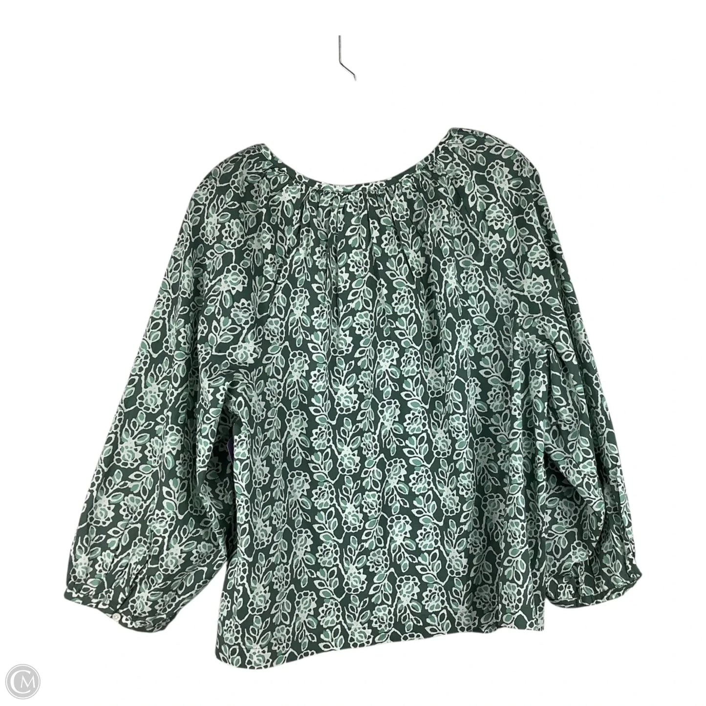 Top Long Sleeve By J. Crew In Green, Size: Xl