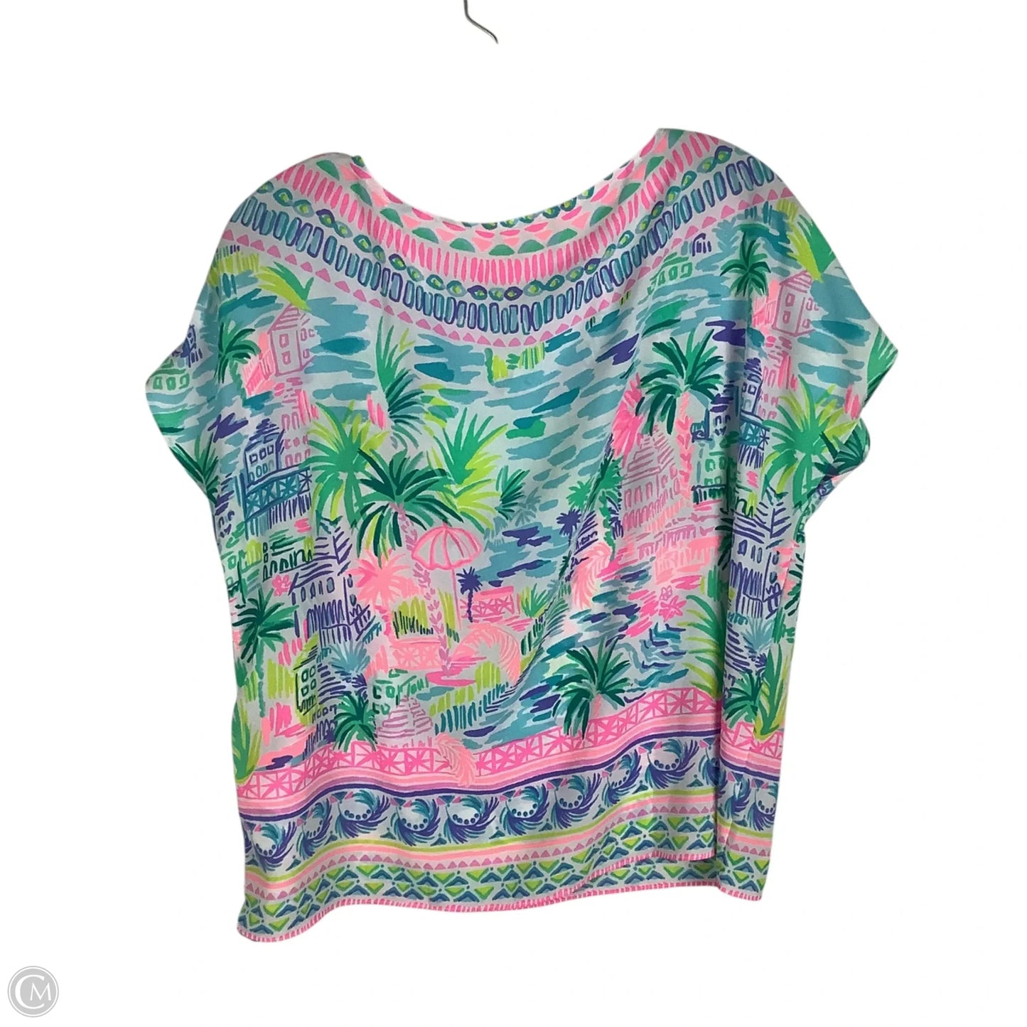Top Short Sleeve Designer By Lilly Pulitzer In Multi-colored, Size: Xs