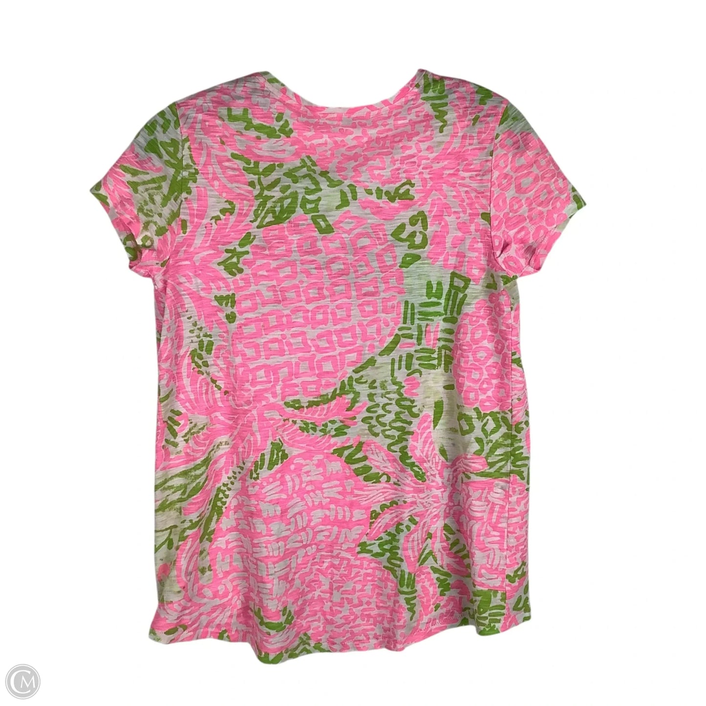 Top Short Sleeve Designer By Lilly Pulitzer In Multi-colored, Size: S