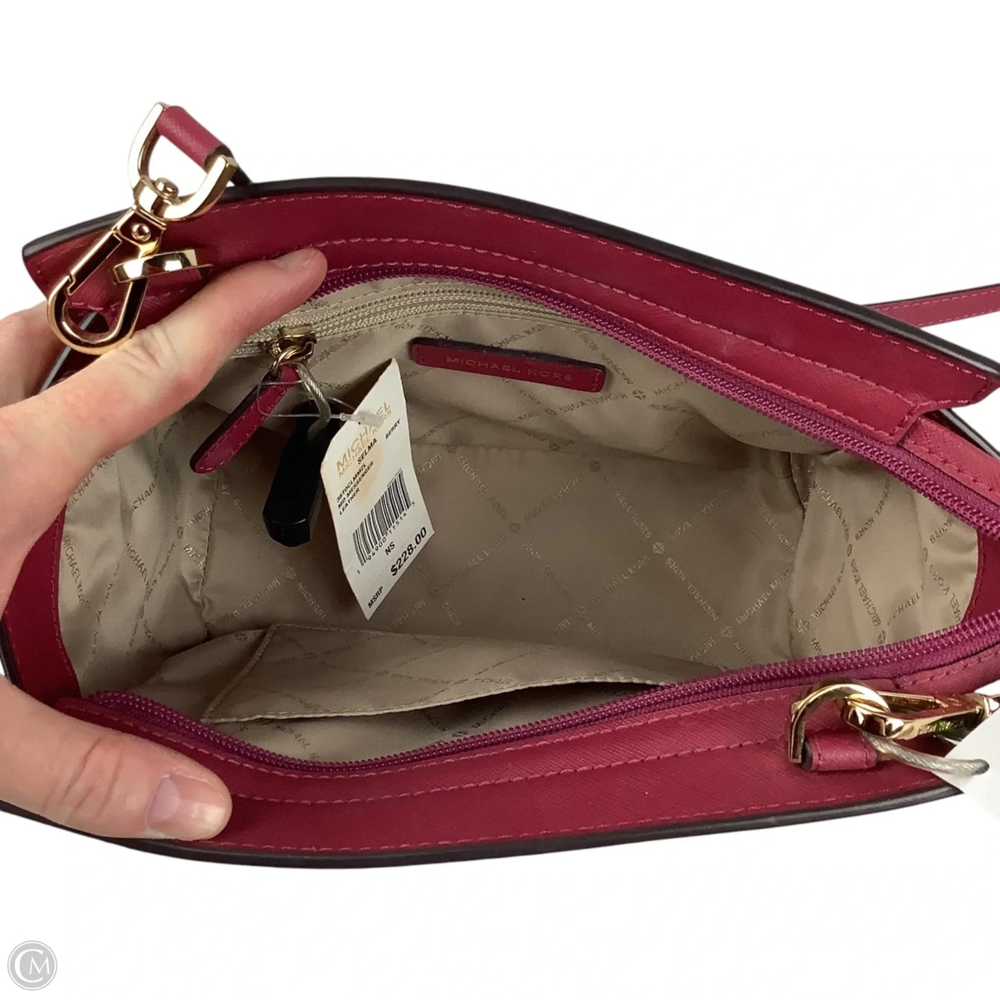 Crossbody Designer By Michael Kors, Size: Medium