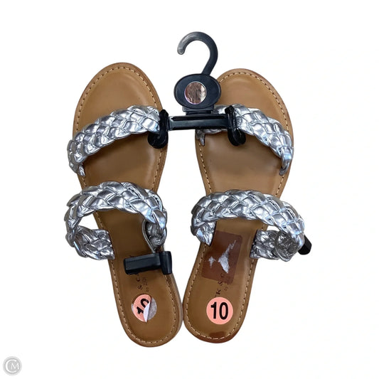 Shoes Flats By Rock And Candy In Silver, Size: 10