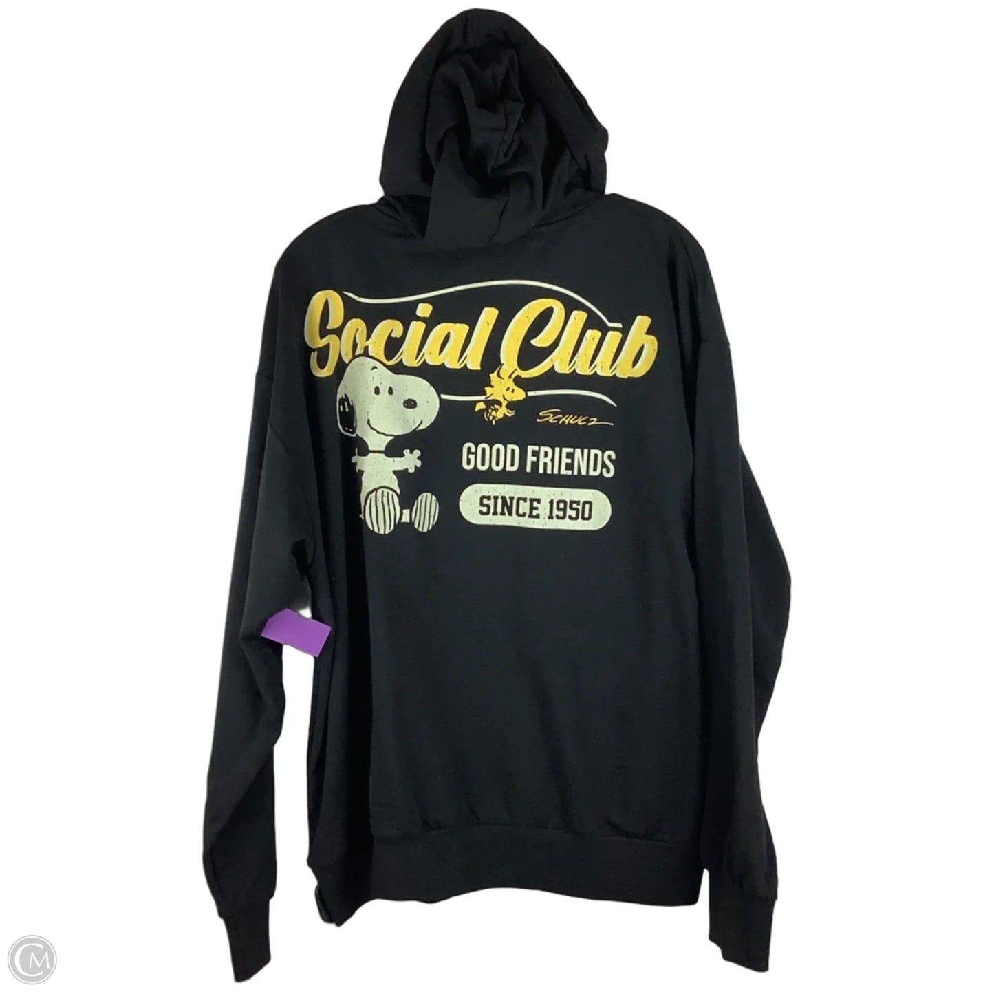 Sweatshirt Hoodie By Clothes Mentor In Black, Size: Xl