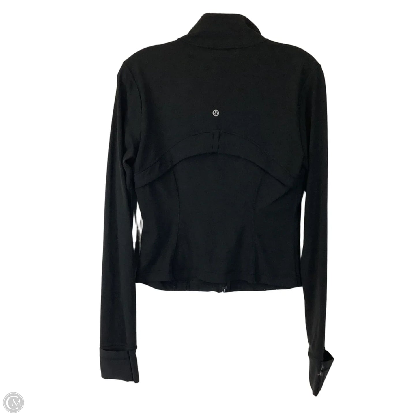 Athletic Jacket By Lululemon In Black, Size: 8