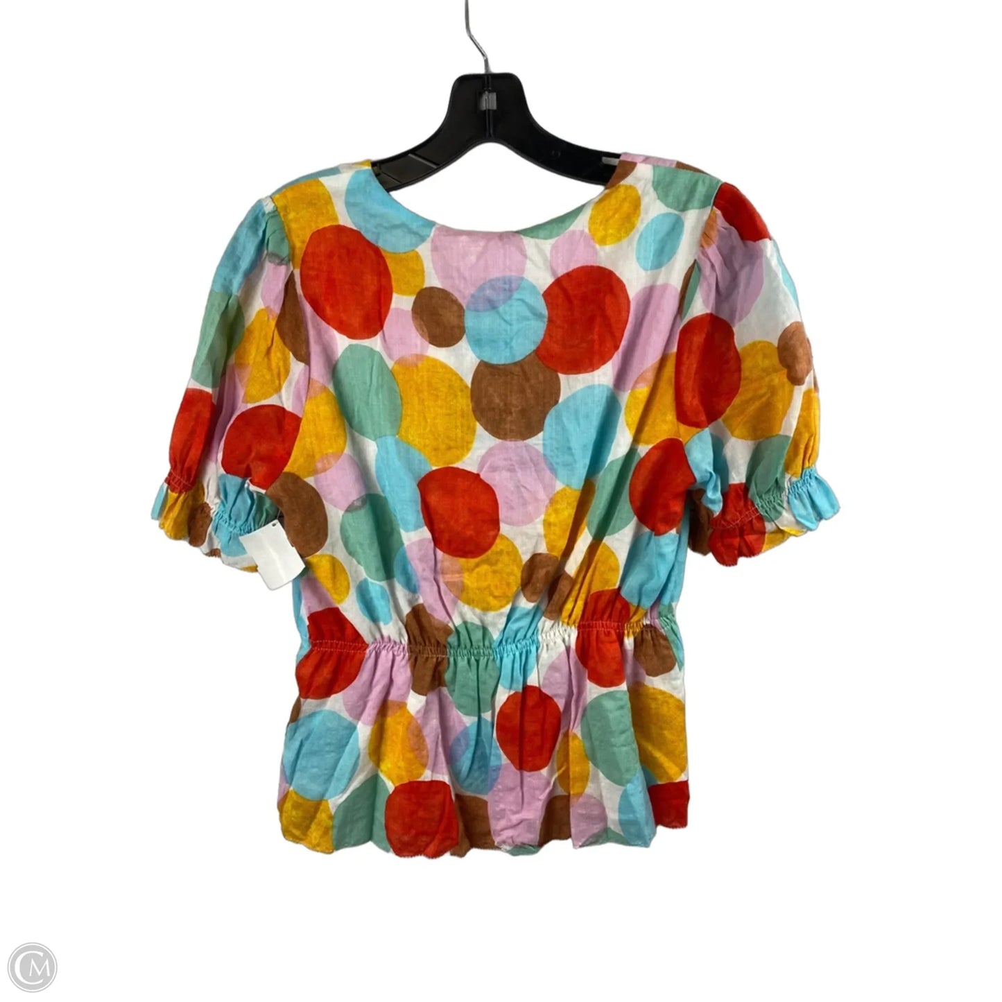 Top Short Sleeve By Thml In Polkadot Pattern, Size: S