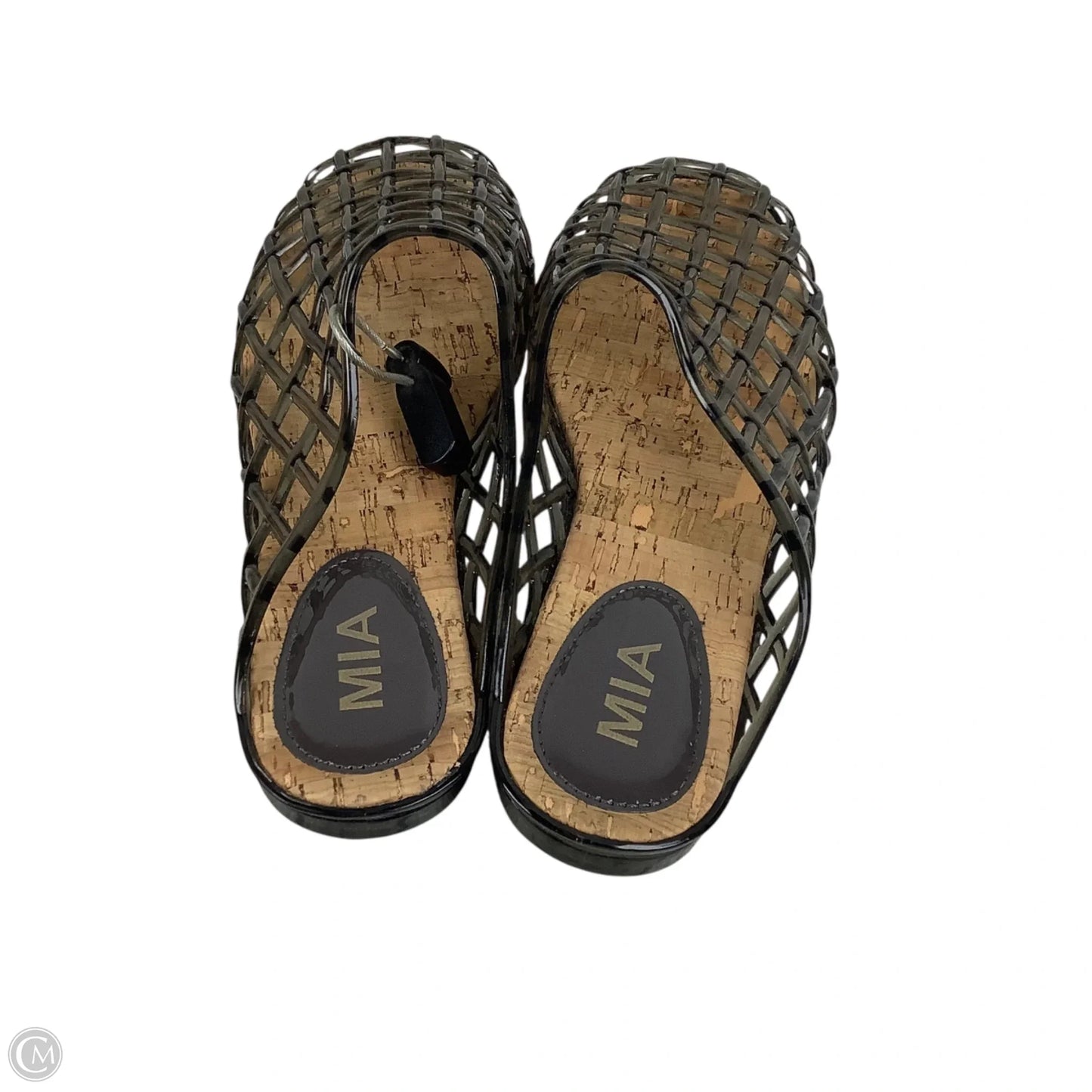 Sandals Flats By Mia In Grey, Size: 10