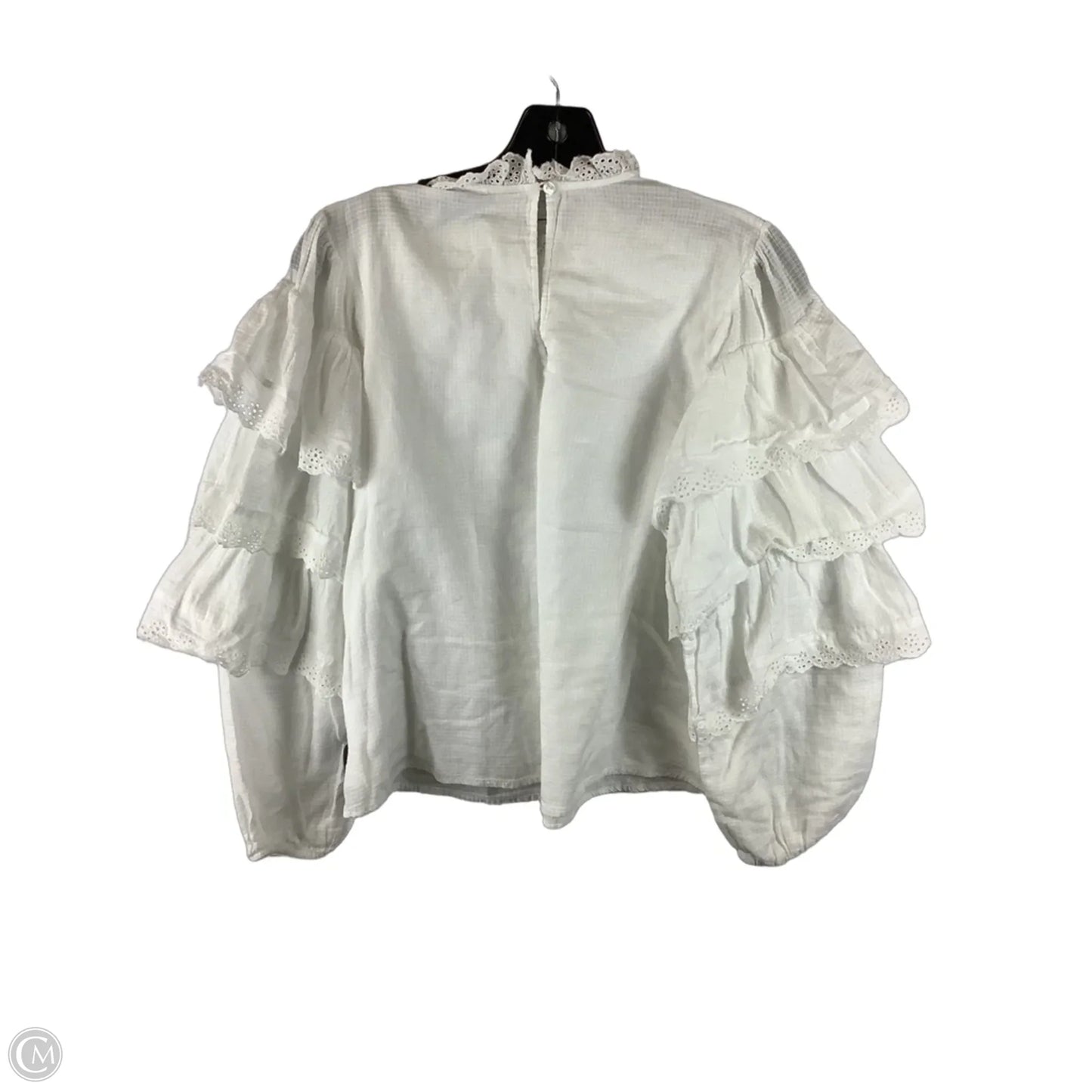 Top Long Sleeve By Clothes Mentor In White, Size: 2