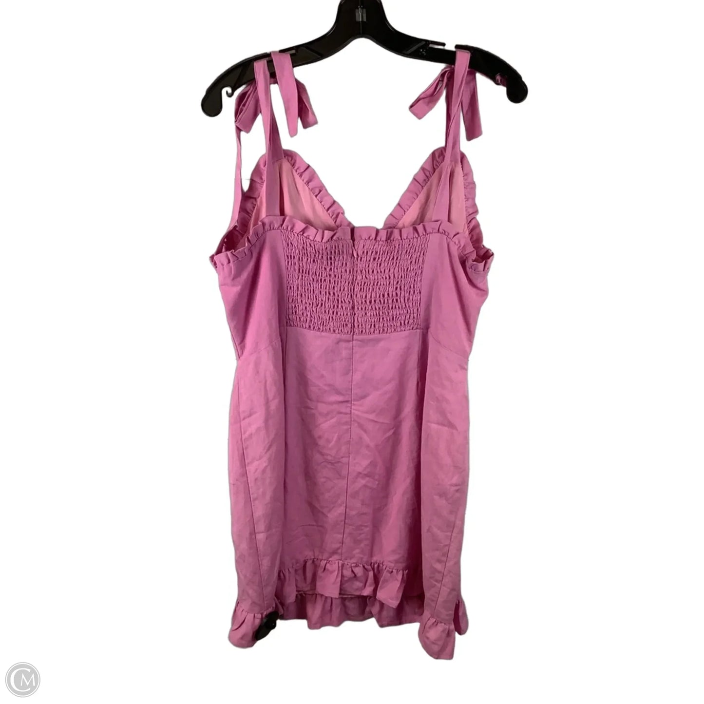 Dress Party Midi By Clothes Mentor In Pink, Size: L
