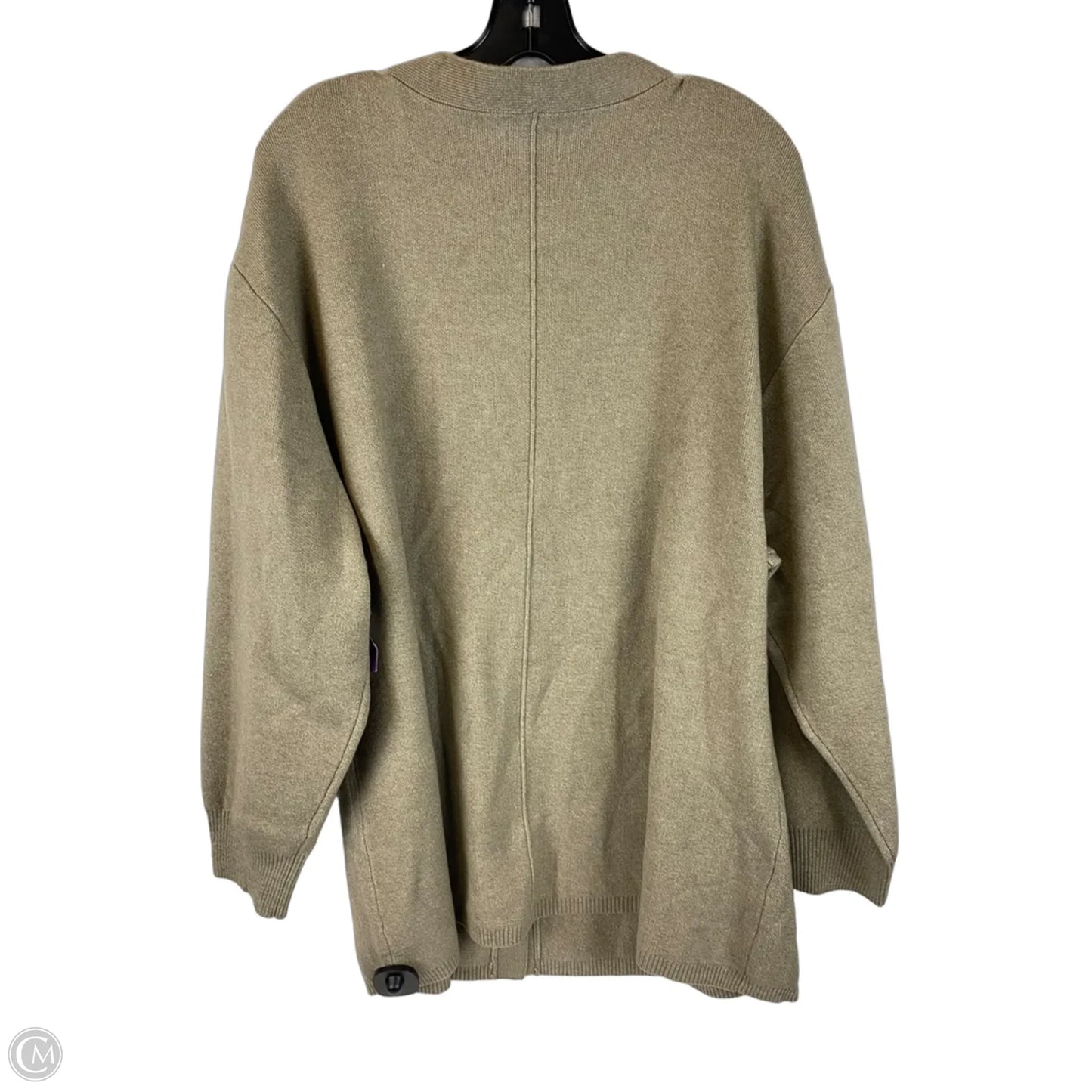 Sweater Cardigan By Future Collective In Taupe, Size: 3x