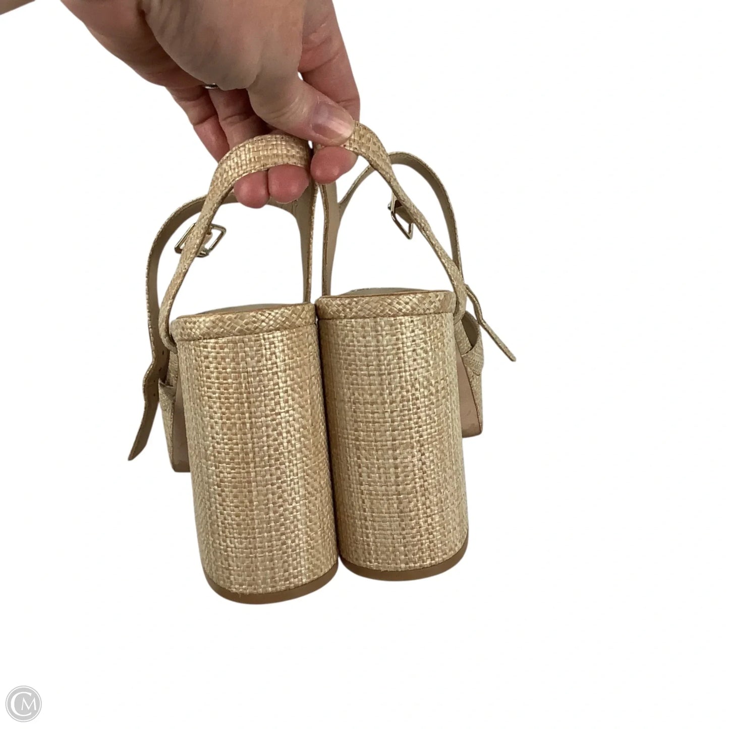 Sandals Heels Block By Antonio Melani In Beige, Size: 10