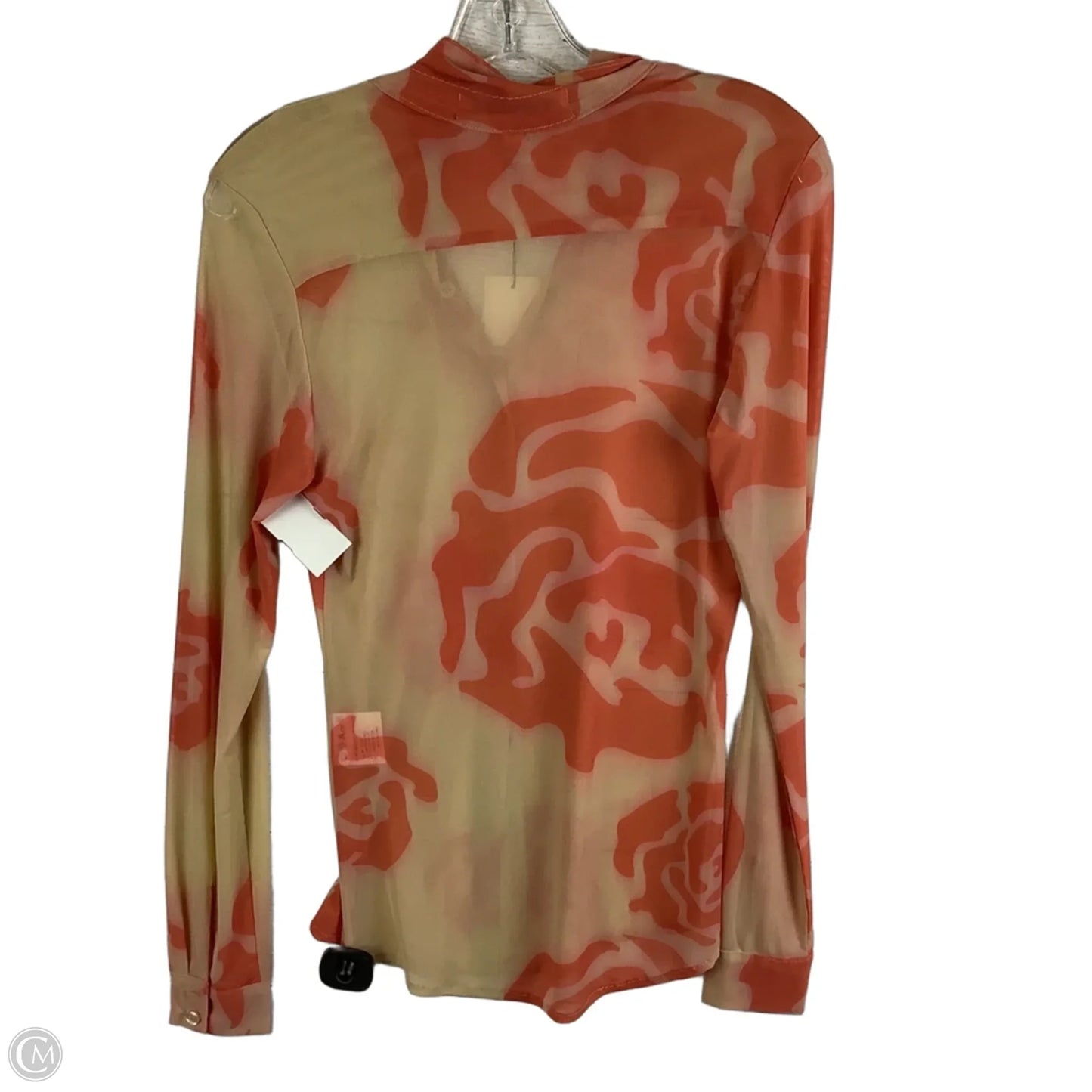 Top Long Sleeve By Mother of All In Orange, Size: S