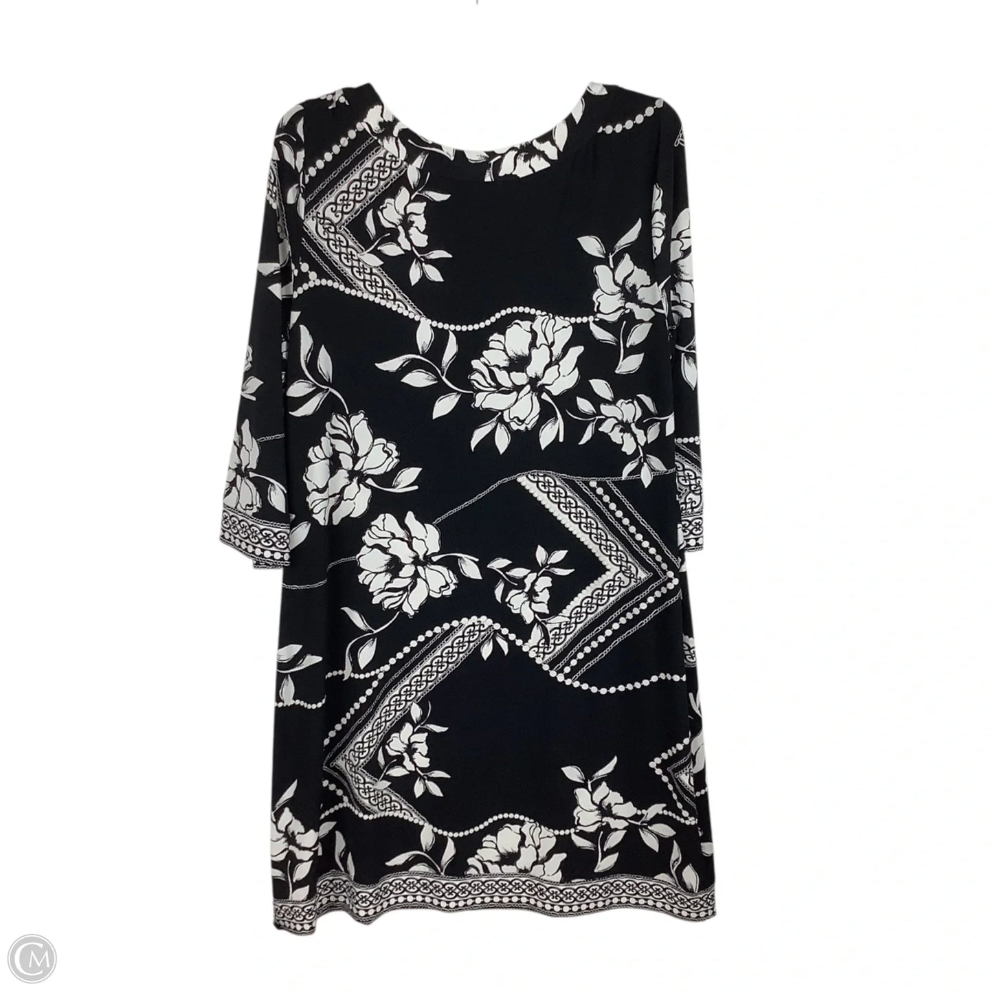 Dress Casual Midi By White House Black Market In Black, Size: Xl