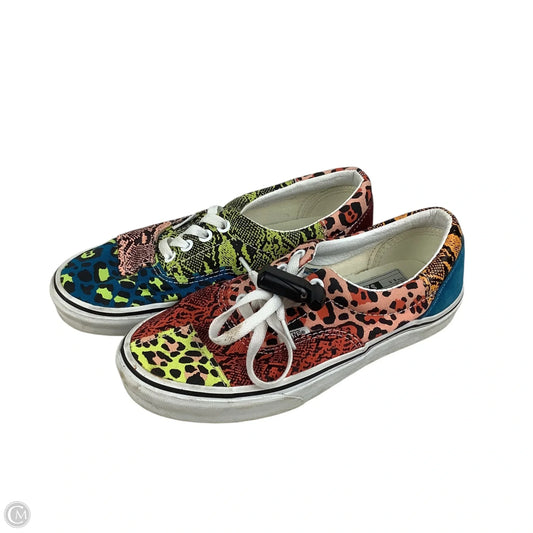 Shoes Sneakers By Vans In Multi-colored, Size: 6.5