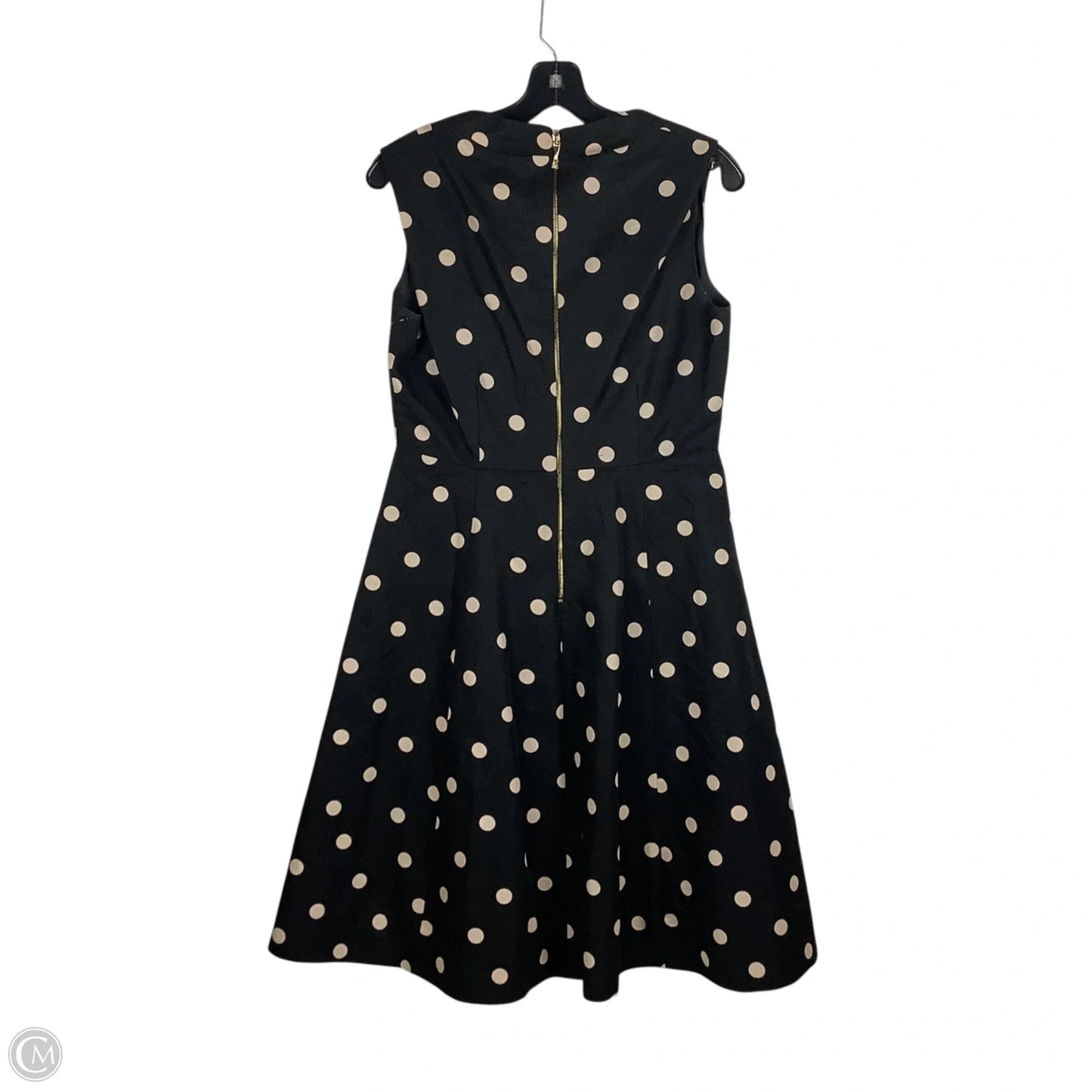Dress Designer By Kate Spade In Black & Cream, Size: 8
