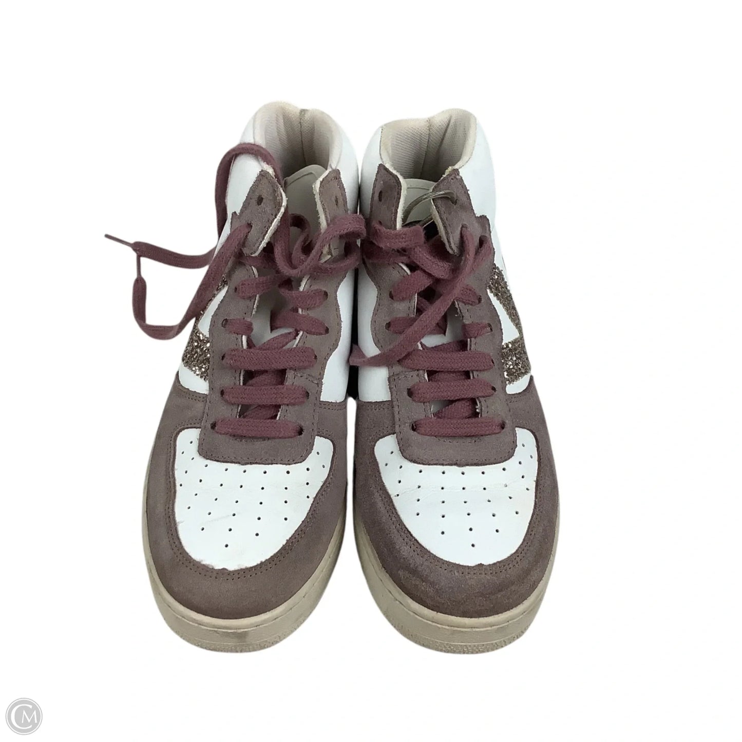 Shoes Sneakers By Clothes Mentor In Pink & White, Size: 9.5 (40)