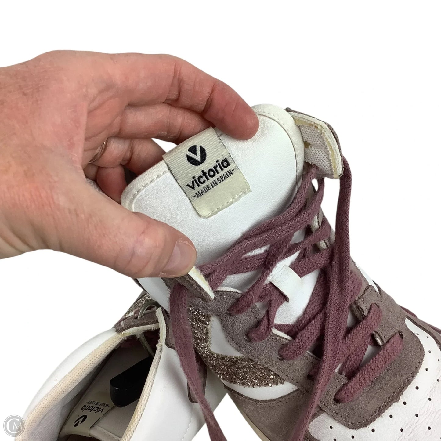 Shoes Sneakers By Clothes Mentor In Pink & White, Size: 9.5 (40)