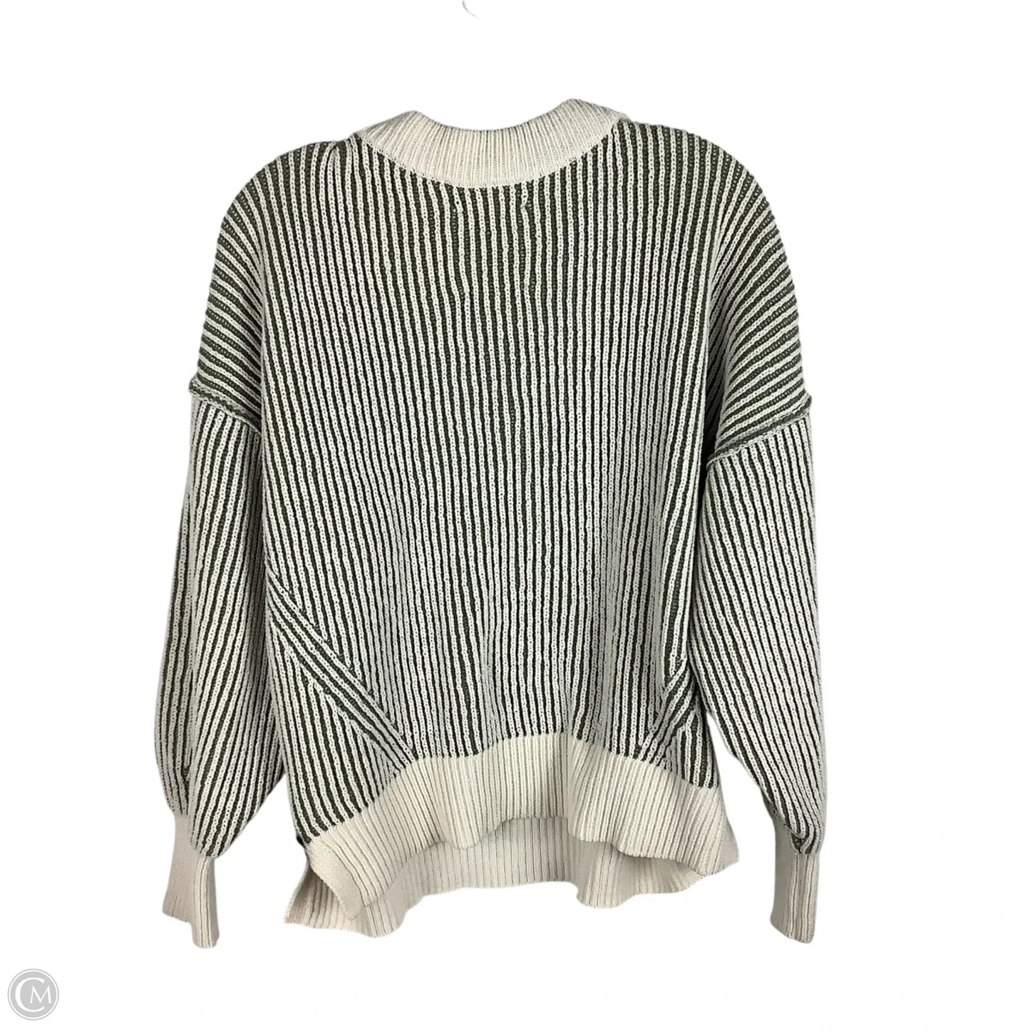Sweater By Aerie In Green & White, Size: S