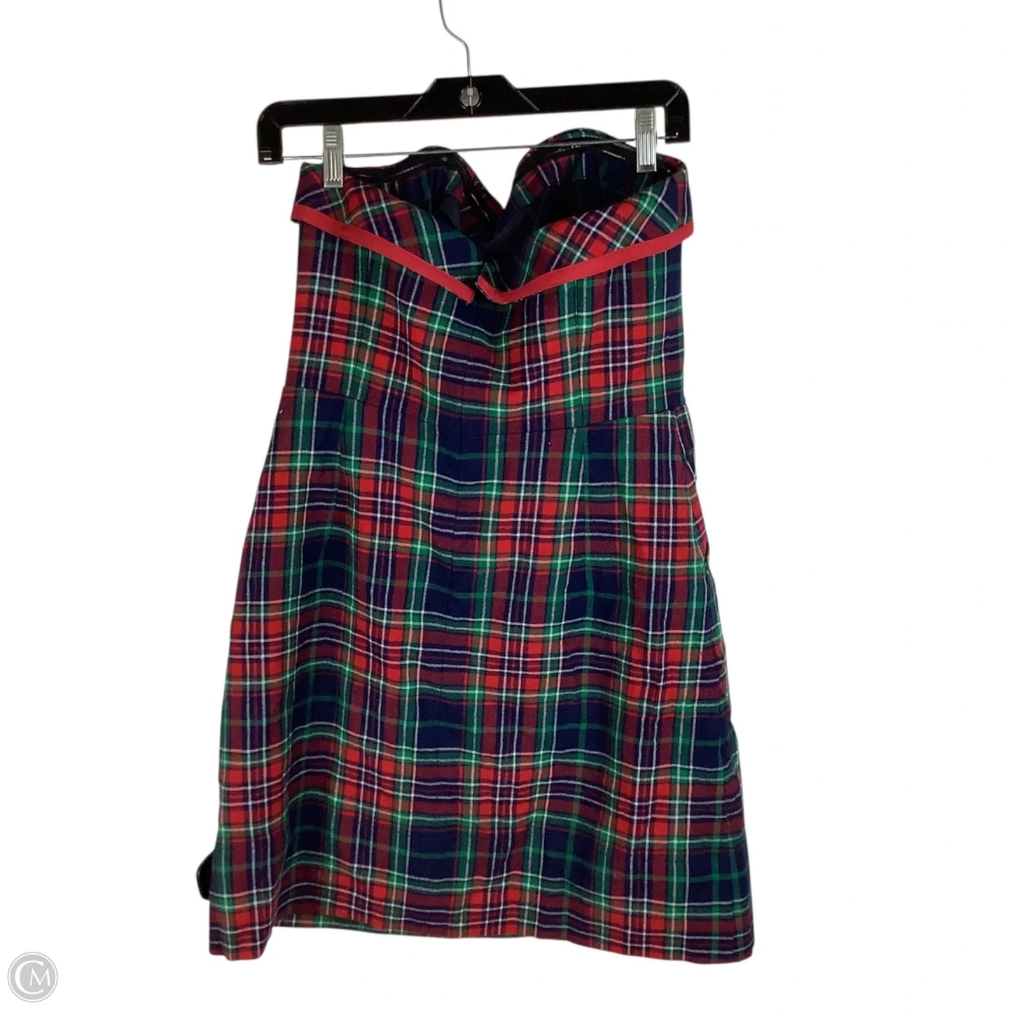 Dress Casual Midi By Vineyard Vines In Plaid Pattern, Size: 6