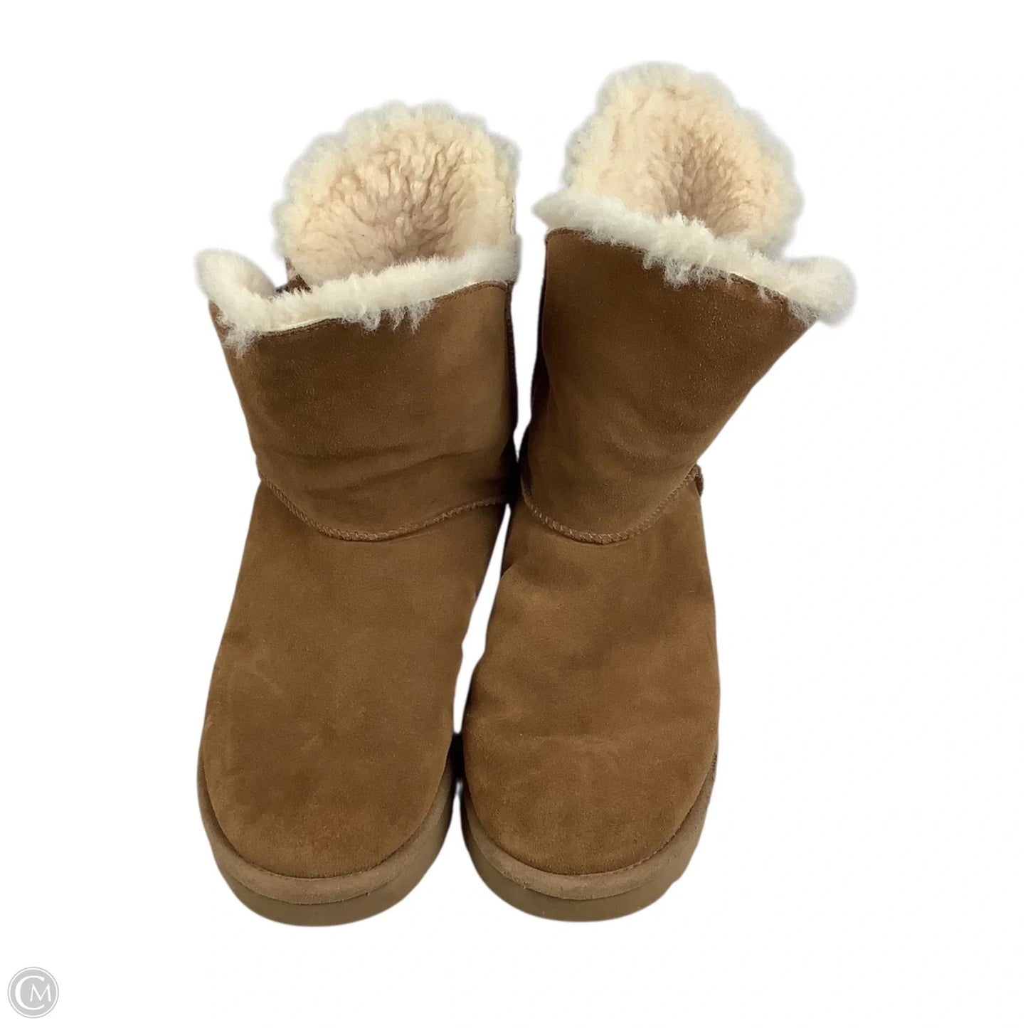 Boots Designer By Ugg In Brown, Size: 11