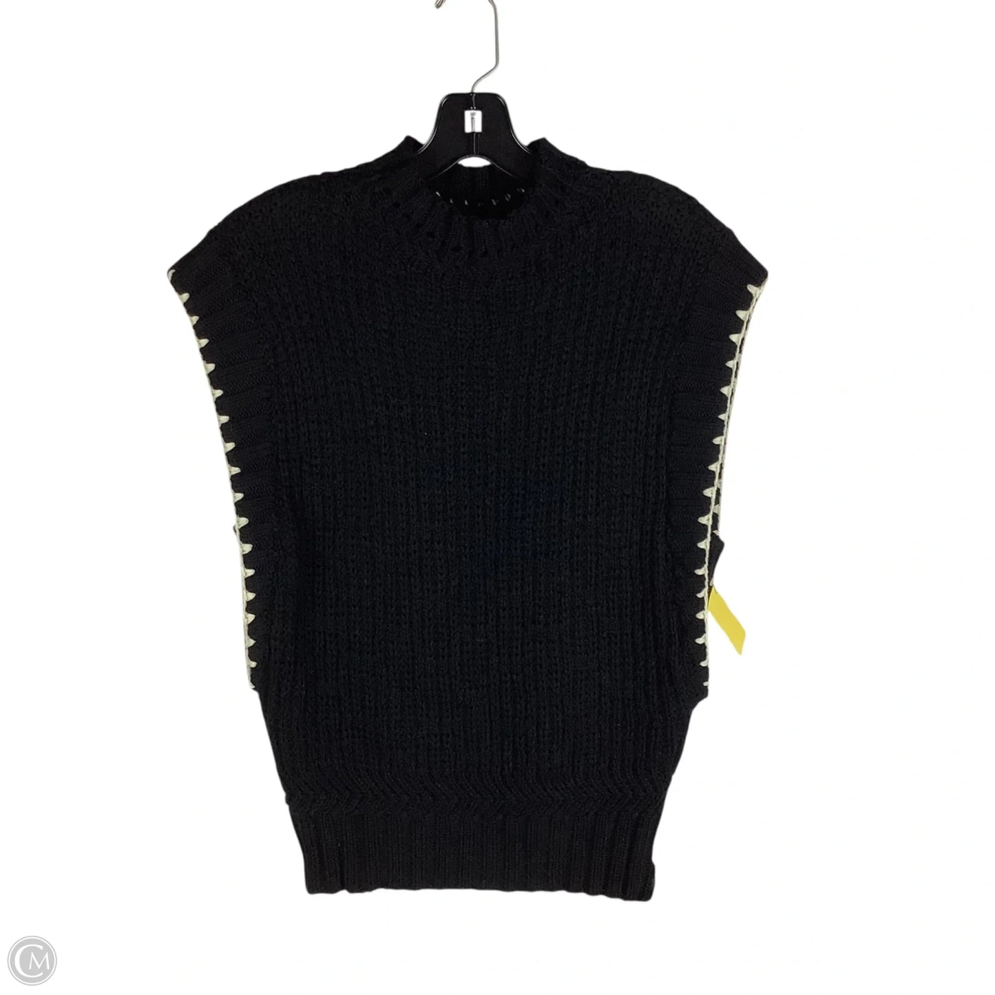Vest Sweater By Bishop + Young In Black, Size: M