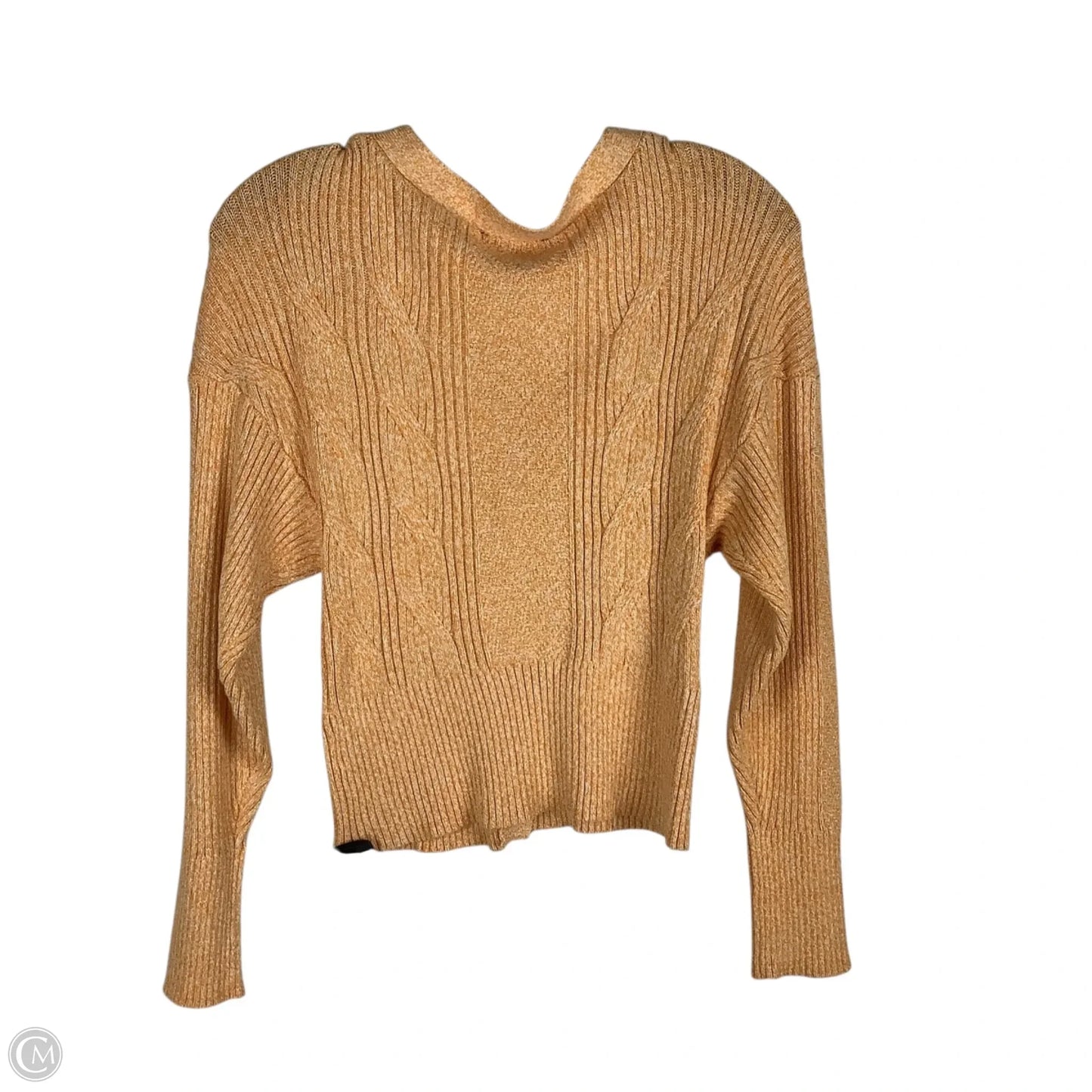 Sweater Cardigan By Express In Orange, Size: M
