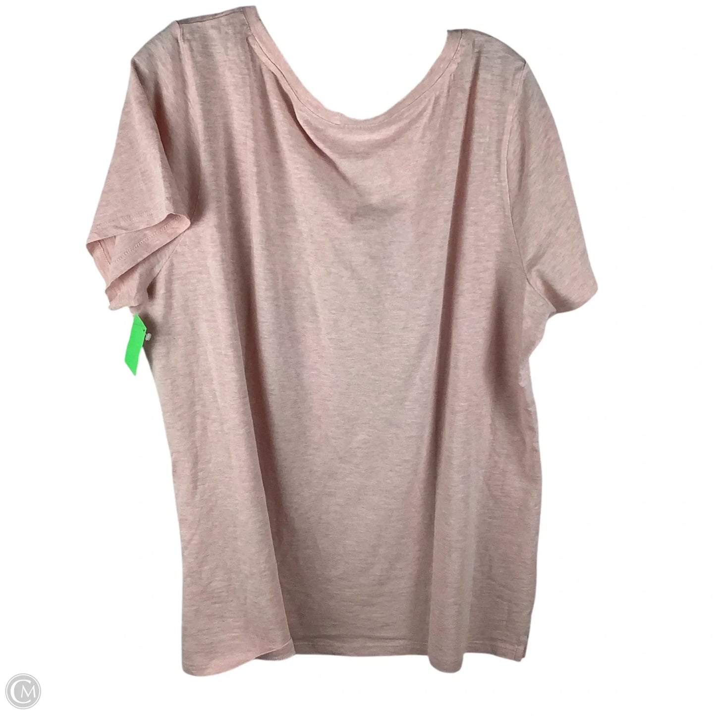 Top Short Sleeve By Talbots In Pink, Size: 2x