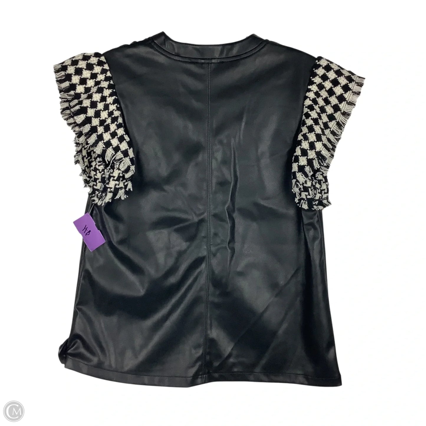 Top Short Sleeve By Thml In Black, Size: Xs