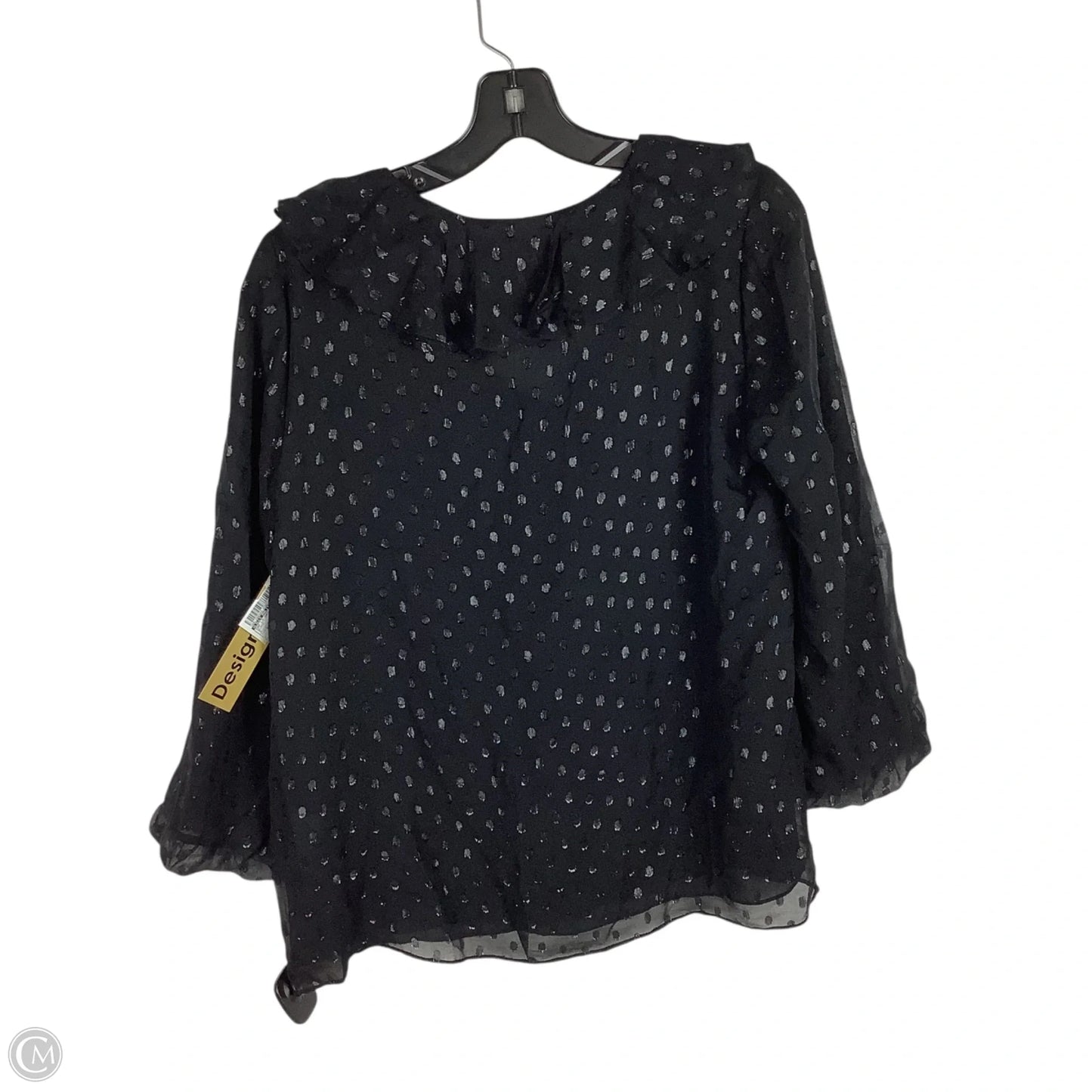 Top Long Sleeve Designer By Lilly Pulitzer In Black, Size: S